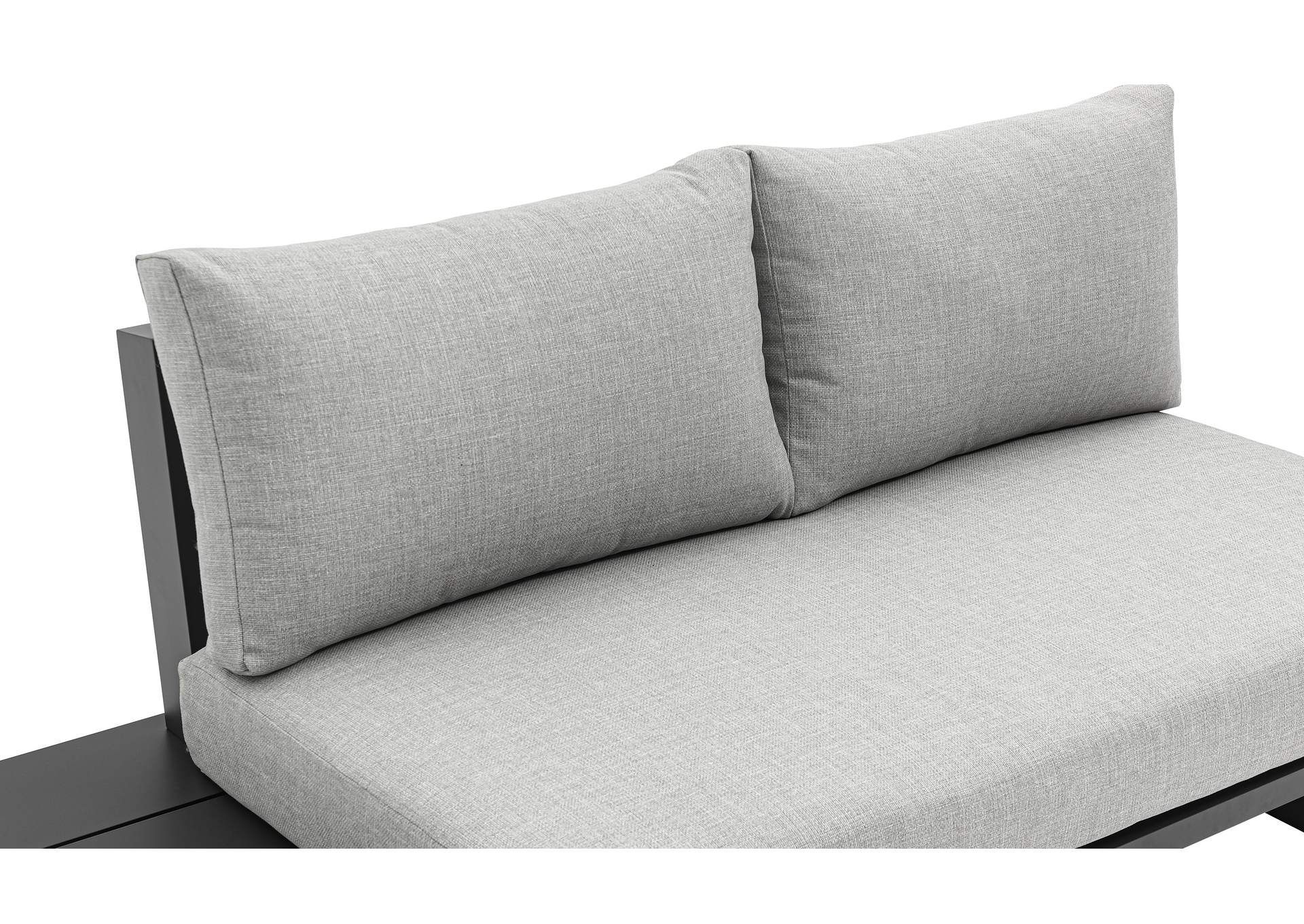 Maldives Grey Water Resistant Fabric Outdoor Patio Modular Sectional