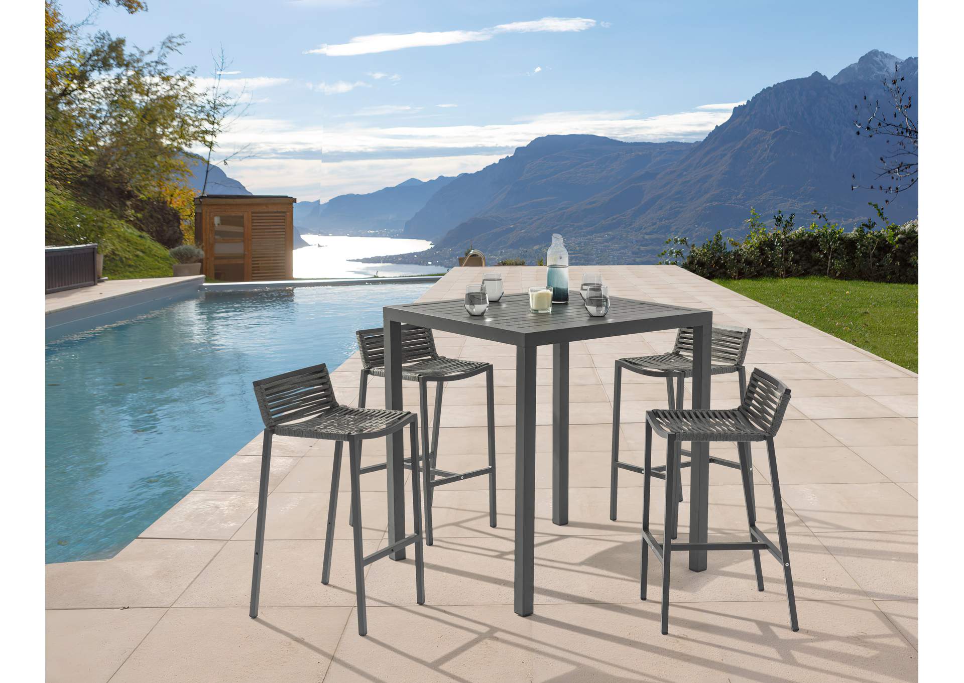 Maldives Outdoor Patio Square Bar Table