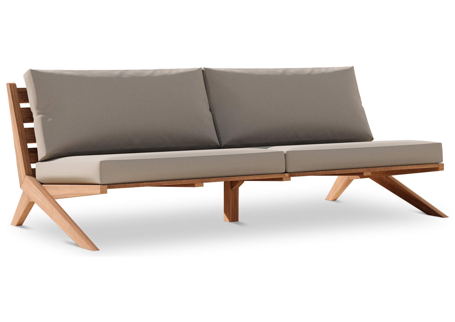Tahiti Grey Water Resistant Fabric Outdoor Sofa