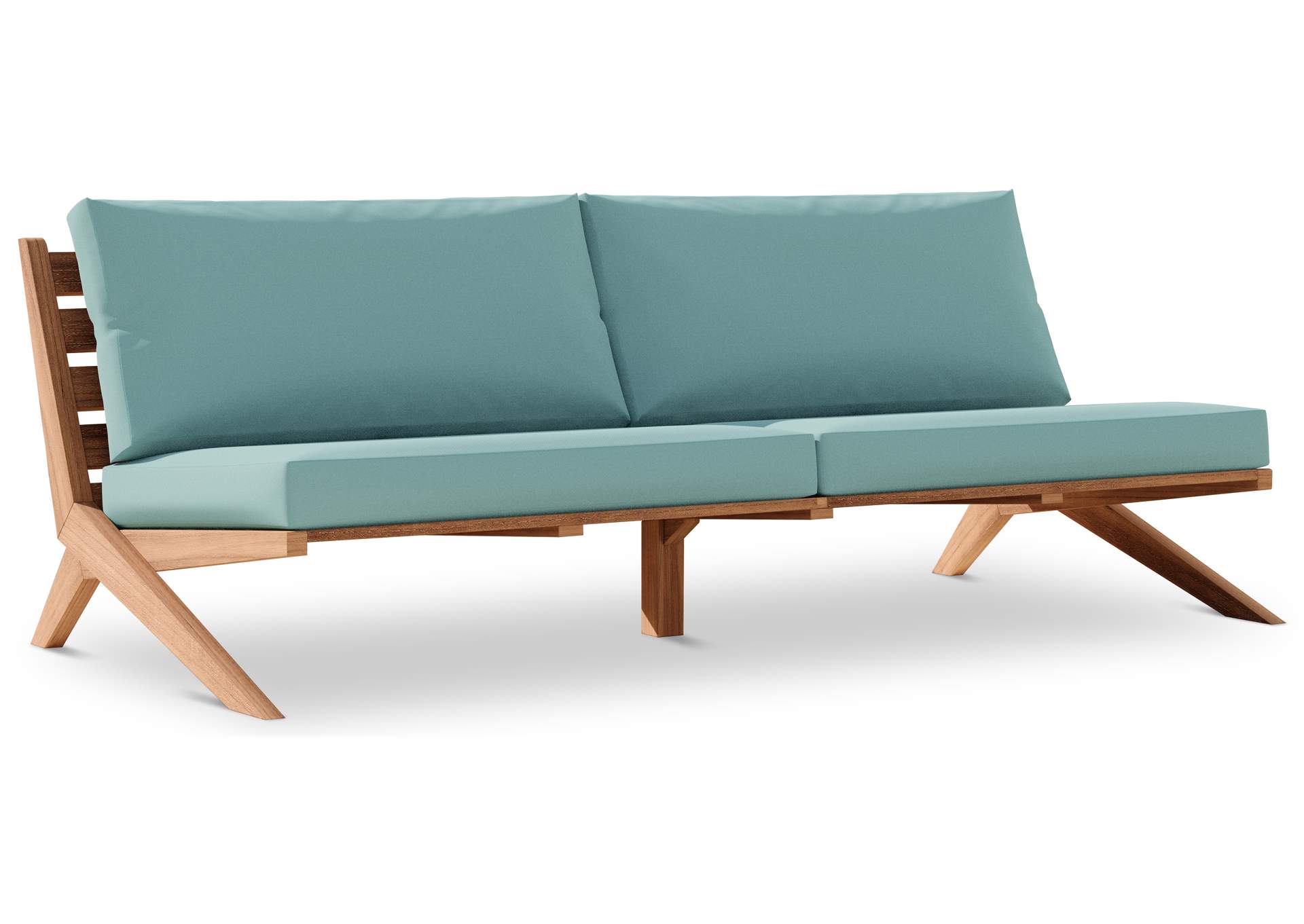 Tahiti Blue Water Resistant Fabric Outdoor Sofa