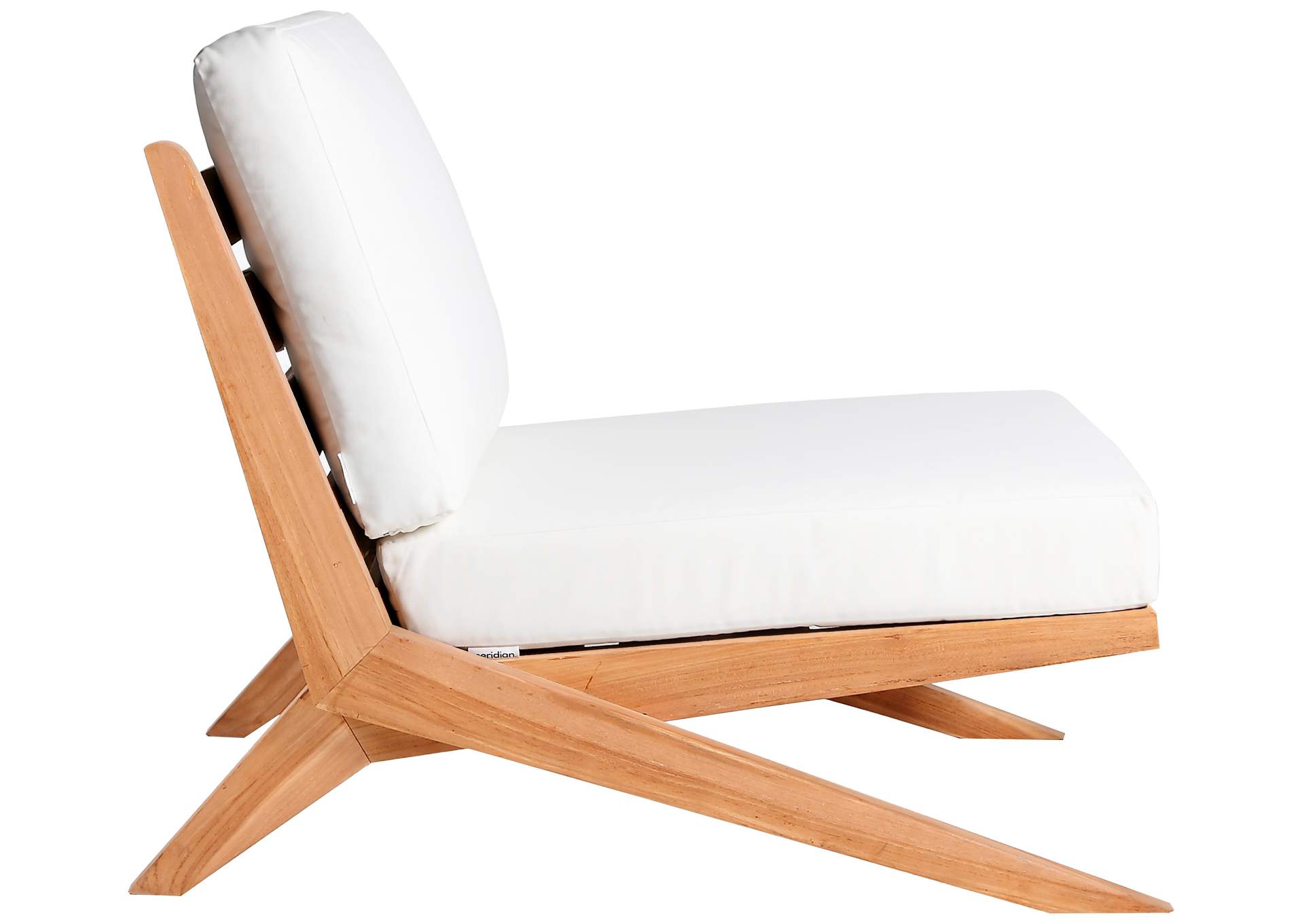 Tahiti Off White Water Resistant Fabric Outdoor Chair