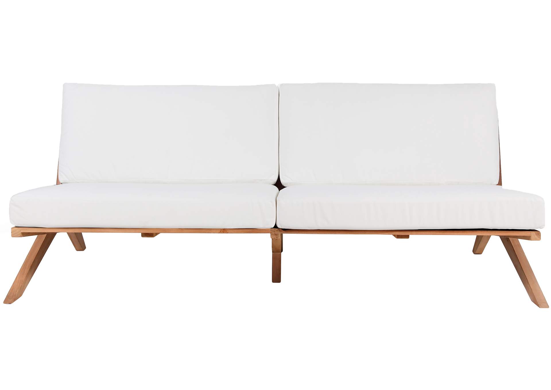 Tahiti Off White Water Resistant Fabric Outdoor Sofa