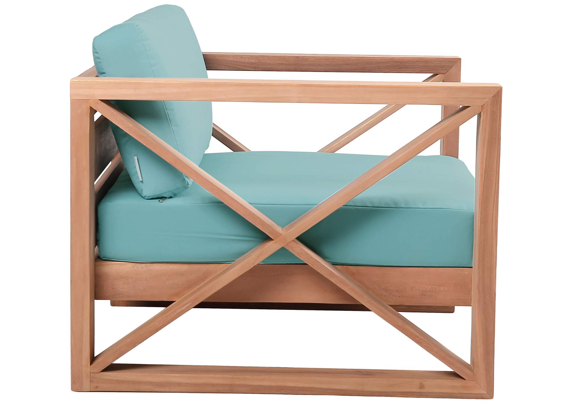 Anguilla Blue Water Resistant Fabric Outdoor Chair