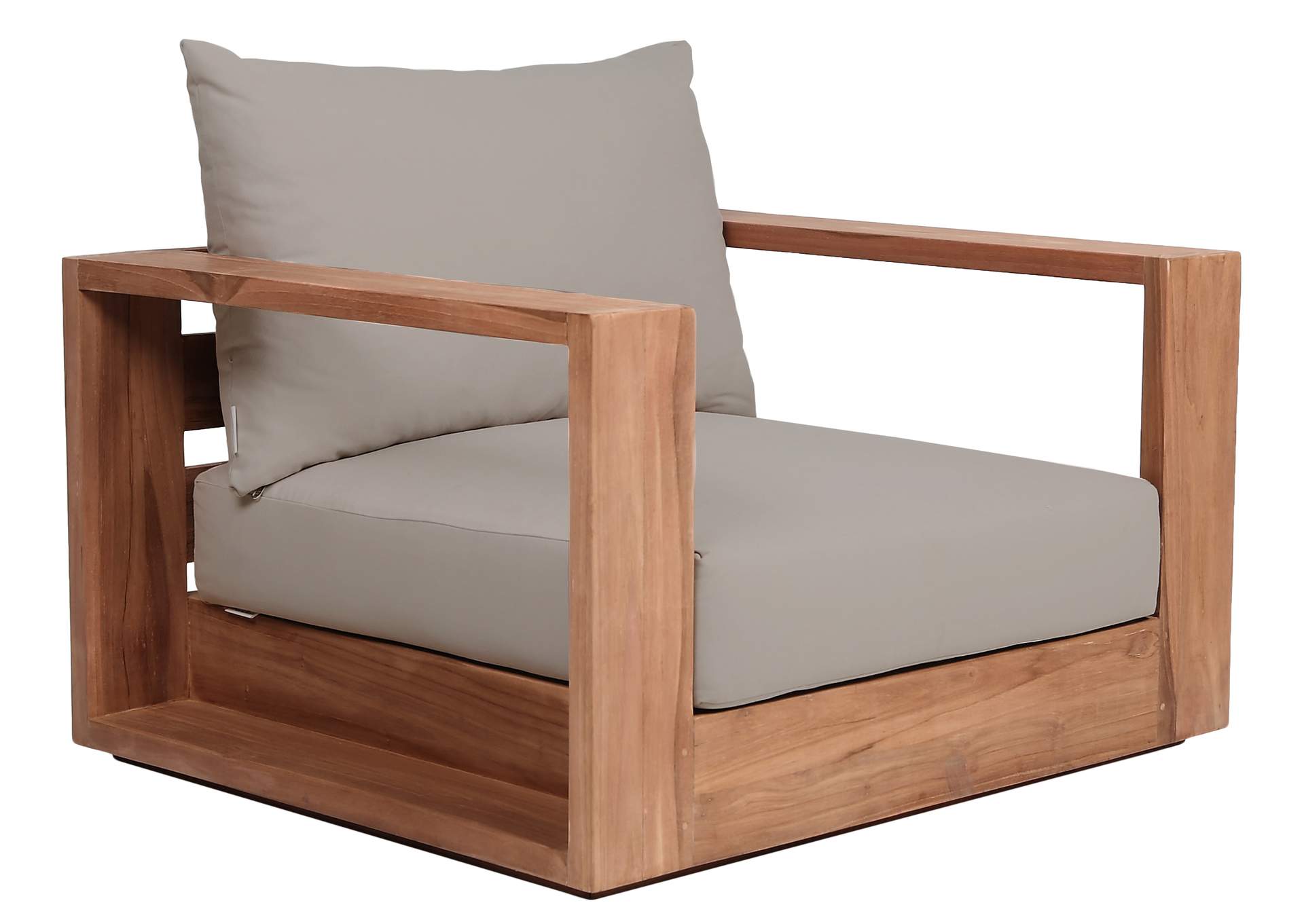 Tulum Grey Water Resistant Fabric Outdoor Chair