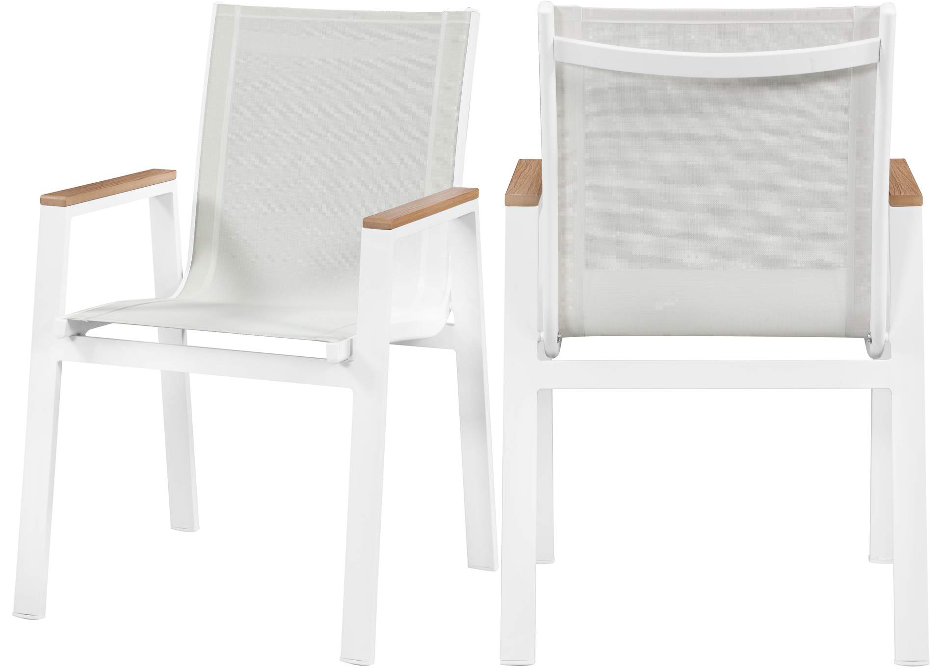 Nizuc White Mesh Waterproof Fabric Outdoor Patio Aluminum Mesh Dining