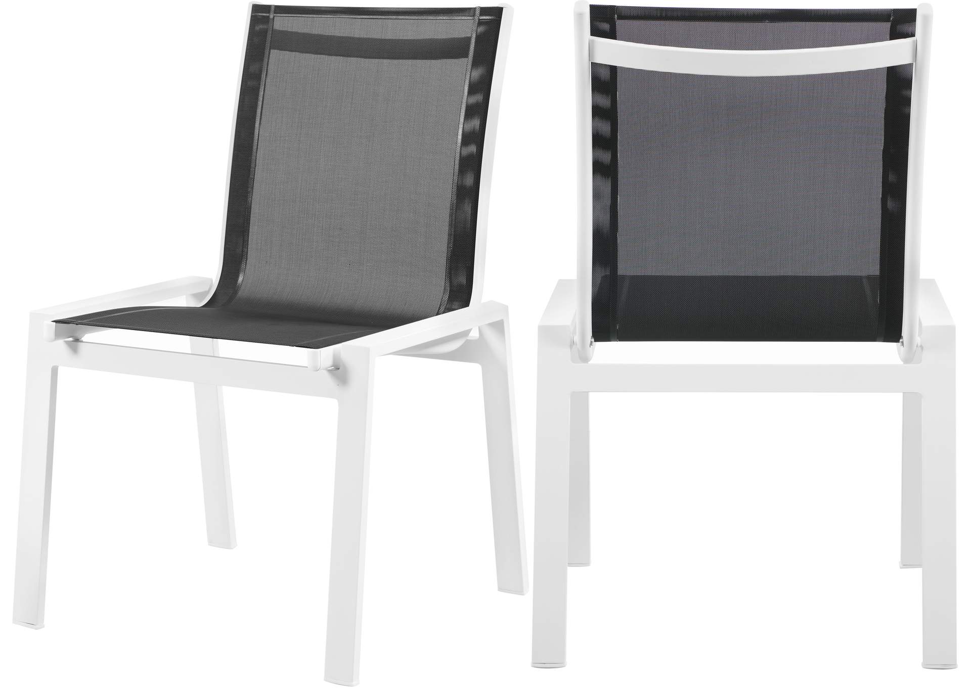 Nizuc White Mesh Waterproof Fabric Outdoor Patio Aluminum Mesh Chaise