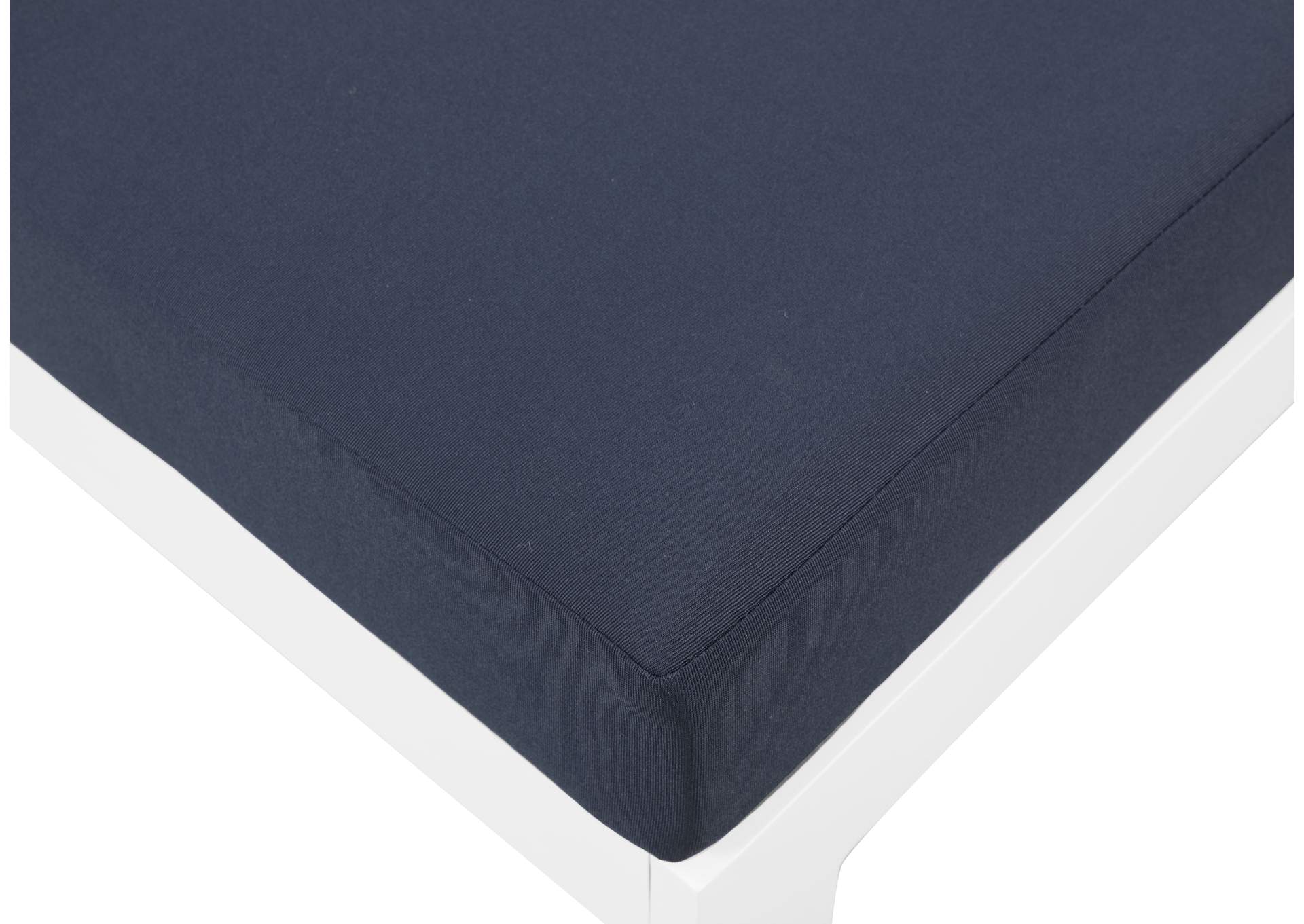 Nizuc Navy Water Resistant Fabric Outdoor Patio Modular Sofa