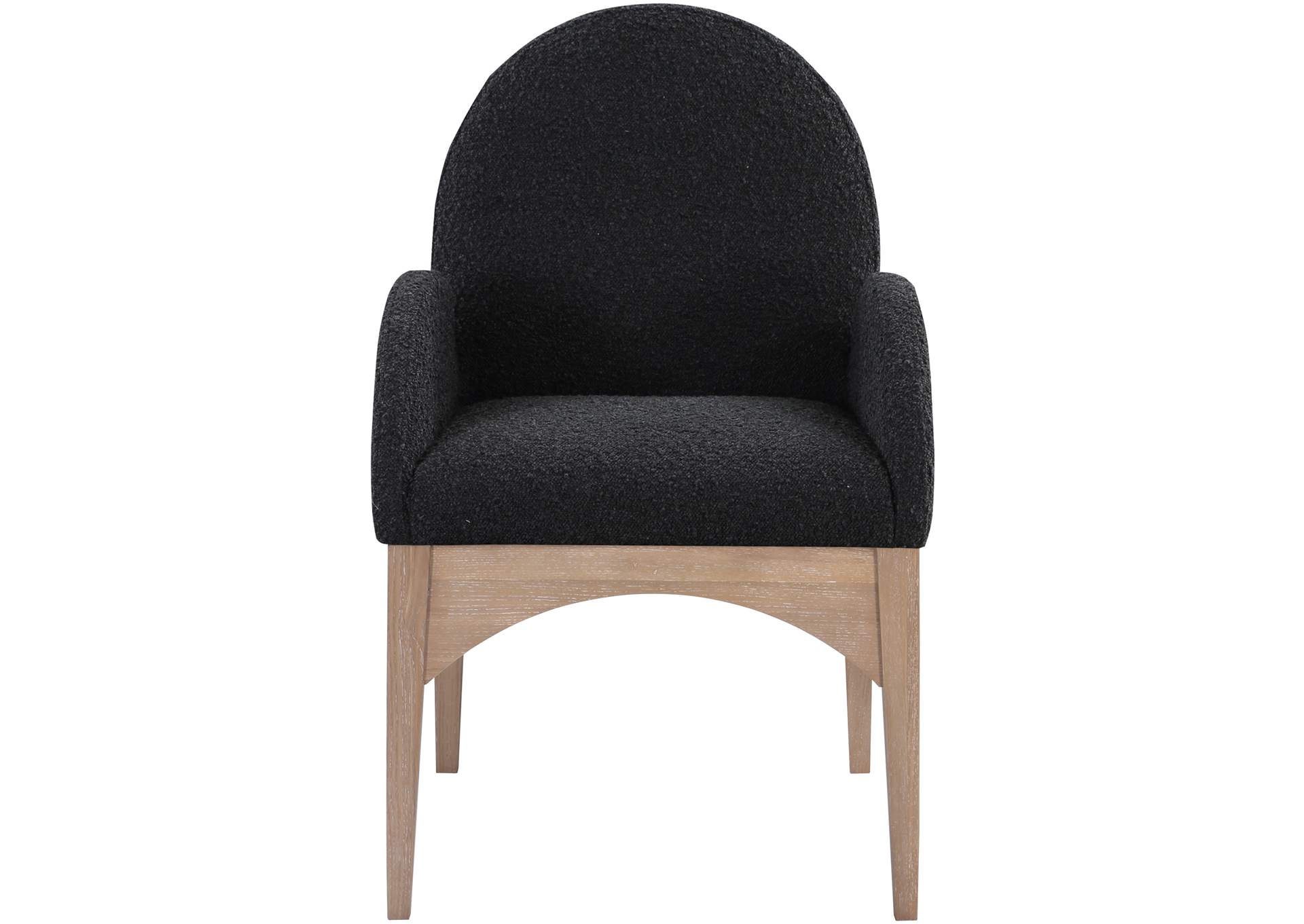 Waldorf Black Boucle Fabric Dining Chair