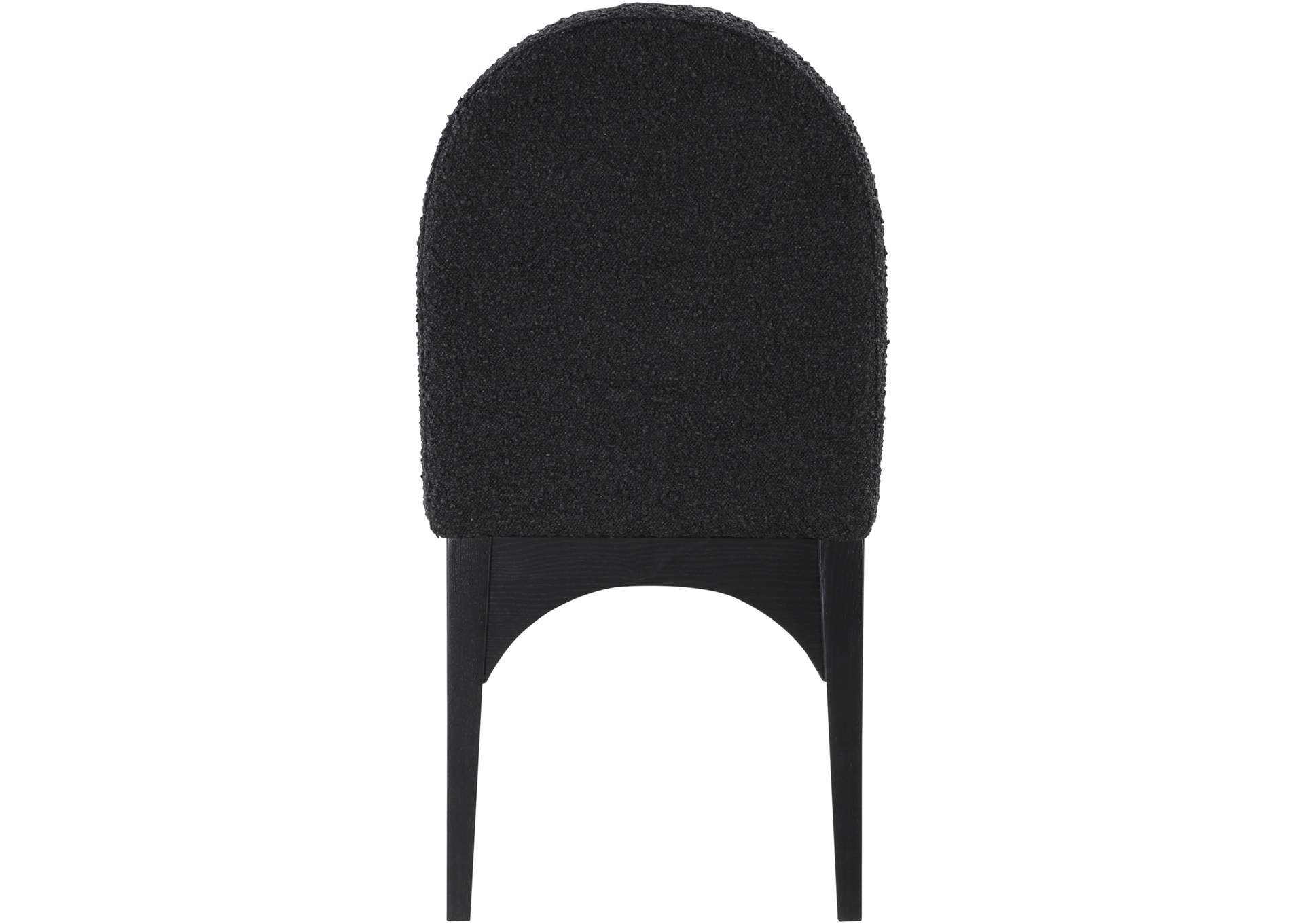 Waldorf Black Boucle Fabric Dining Chair
