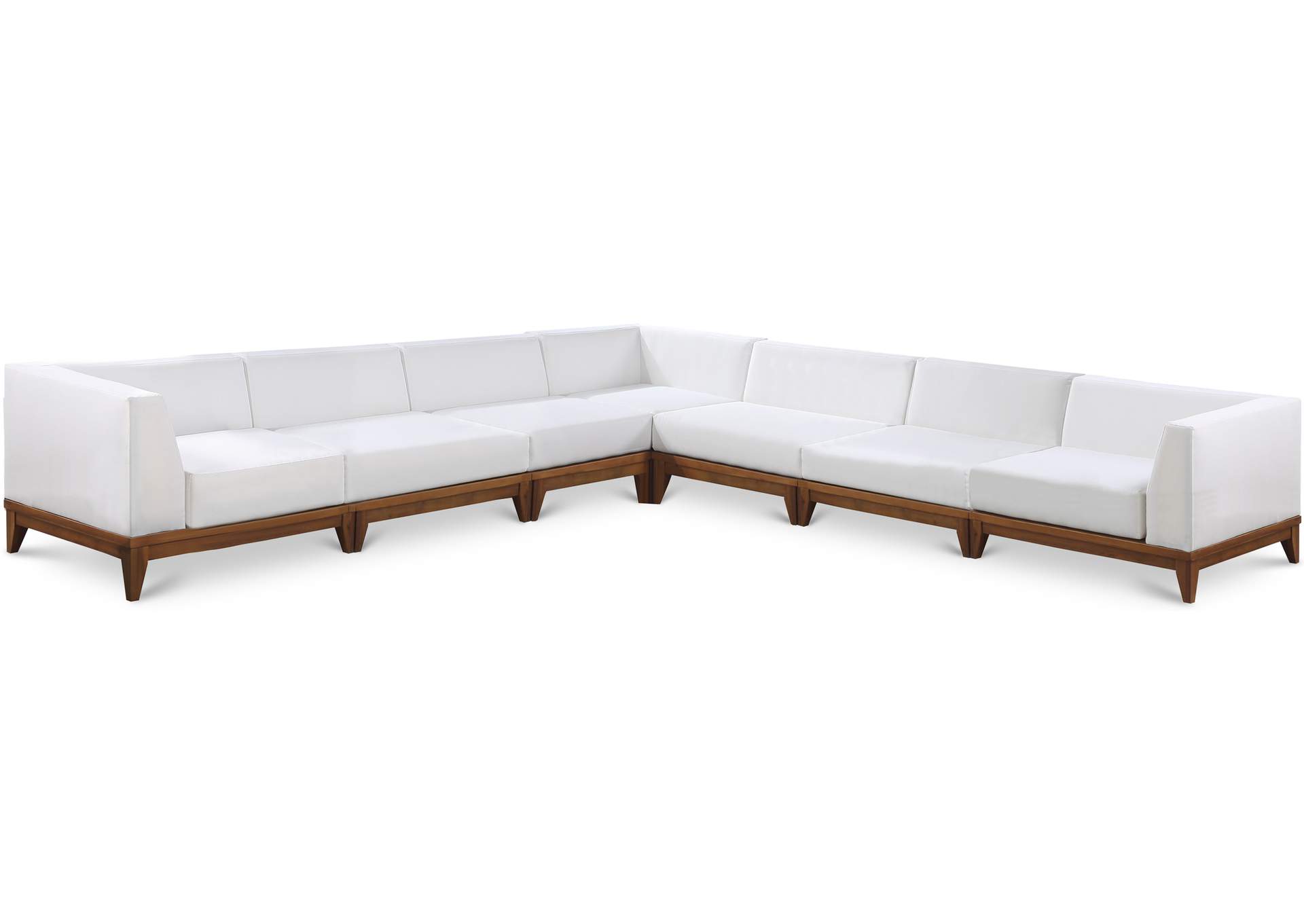 Rio Off White Water Resistant Fabric Outdoor Patio Modular Sectional