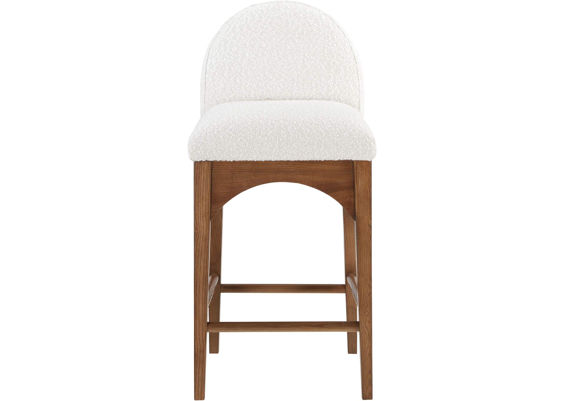Waldorf Cream Boucle Fabric Stool