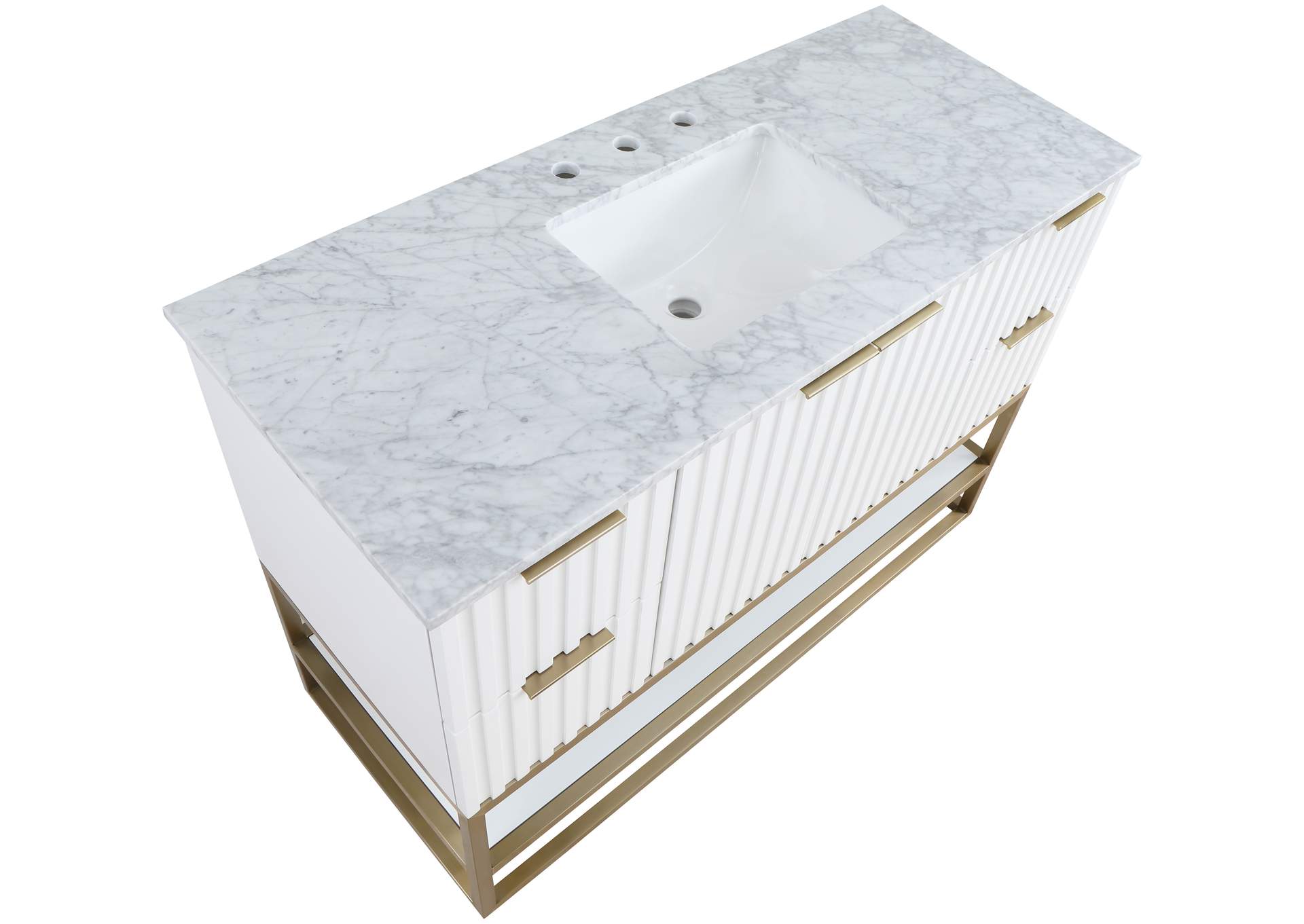 Monad White Bathroom Vanity