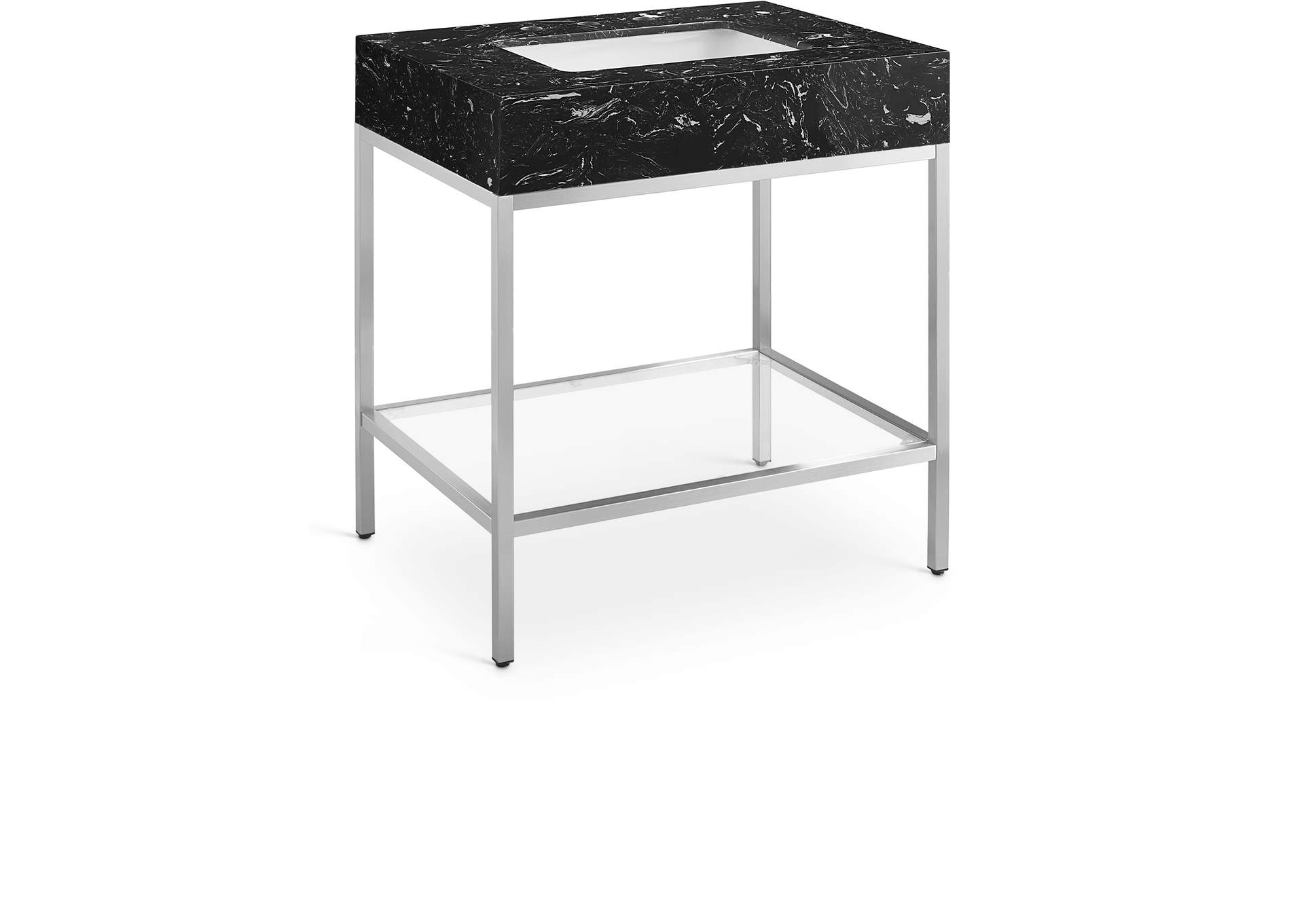 Marmo White Engineered Marble Bathroom Vanity