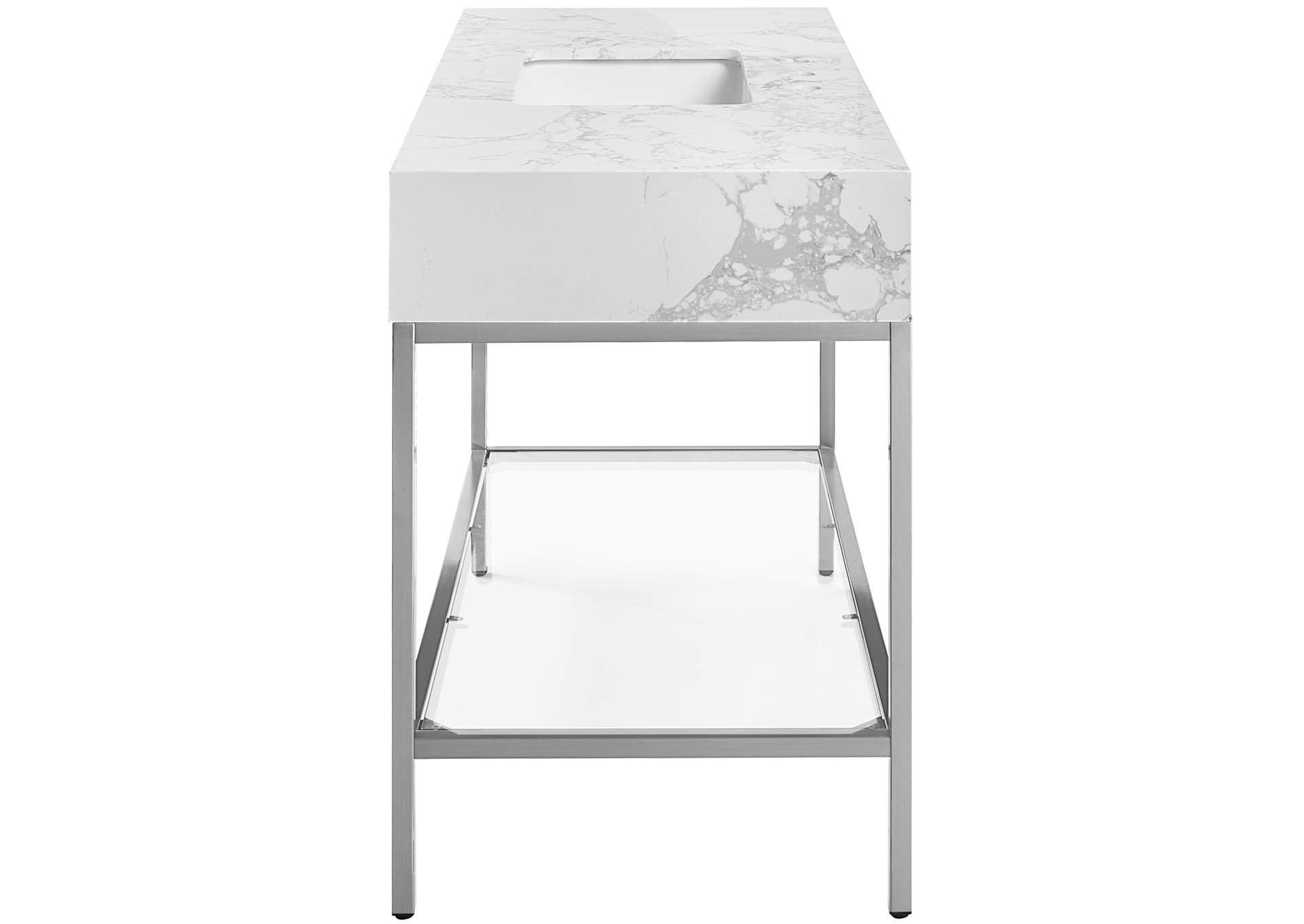Marmo White Engineered Marble Bathroom Vanity