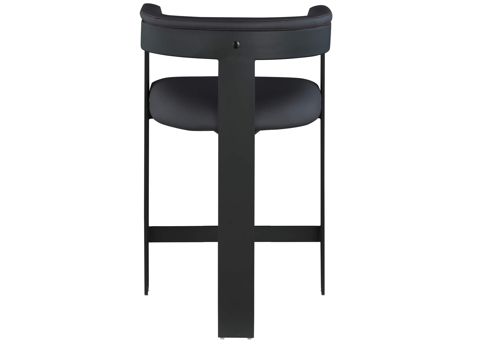 Romeo Black Faux Leather Counter Stool Set of 2