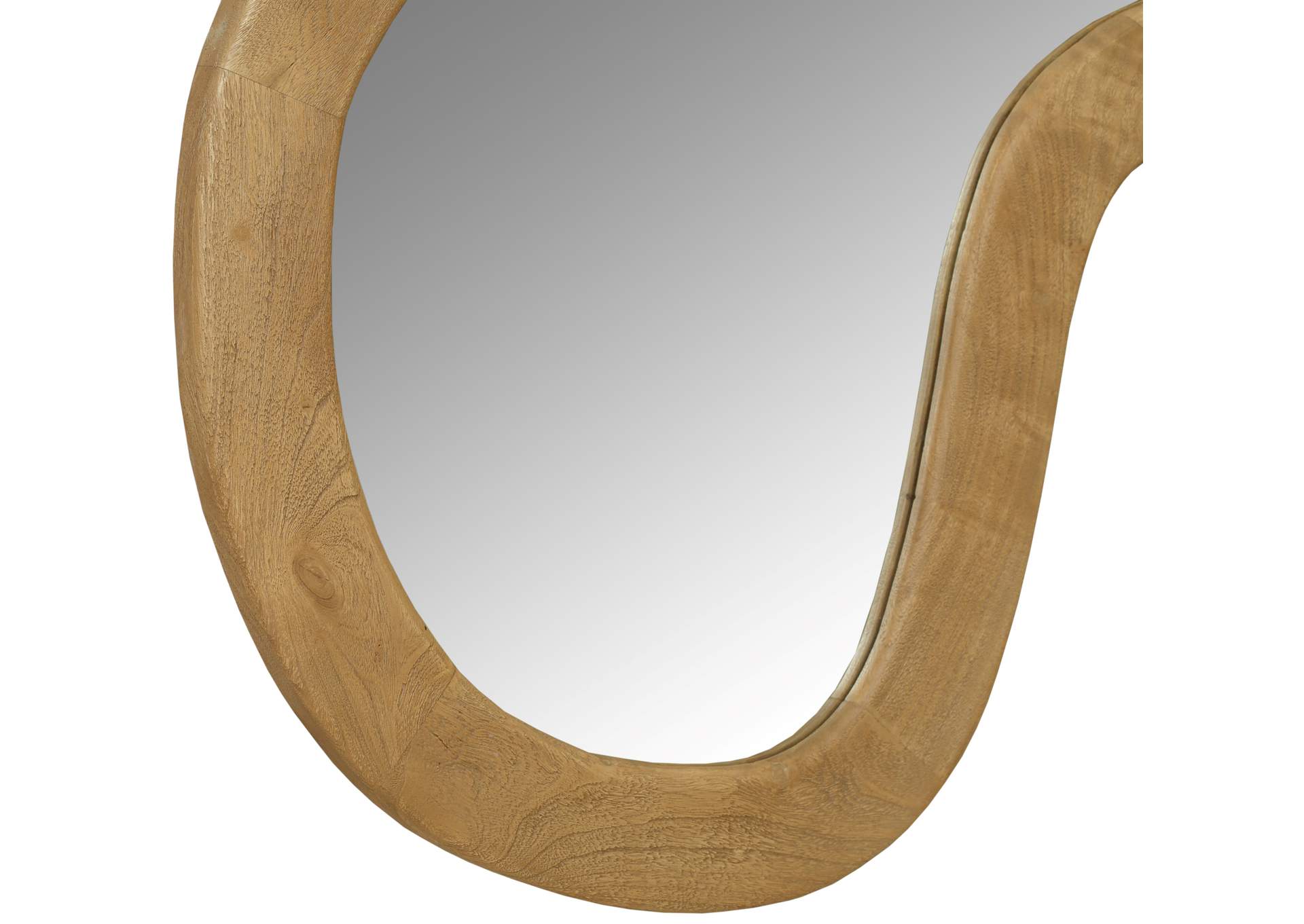 Oblique Oak Mirror