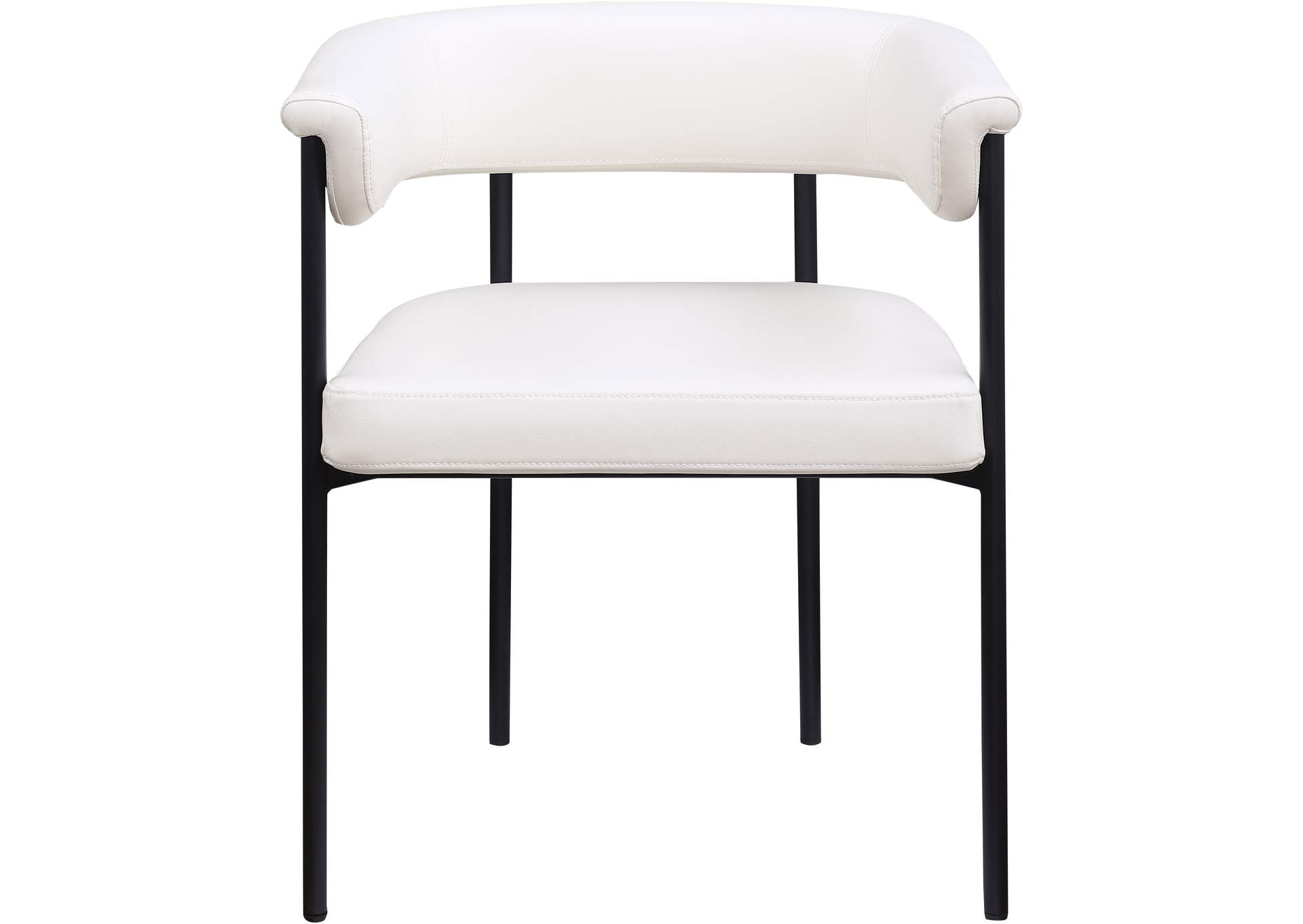 Malin Cream Vegan Leather Dining Chair