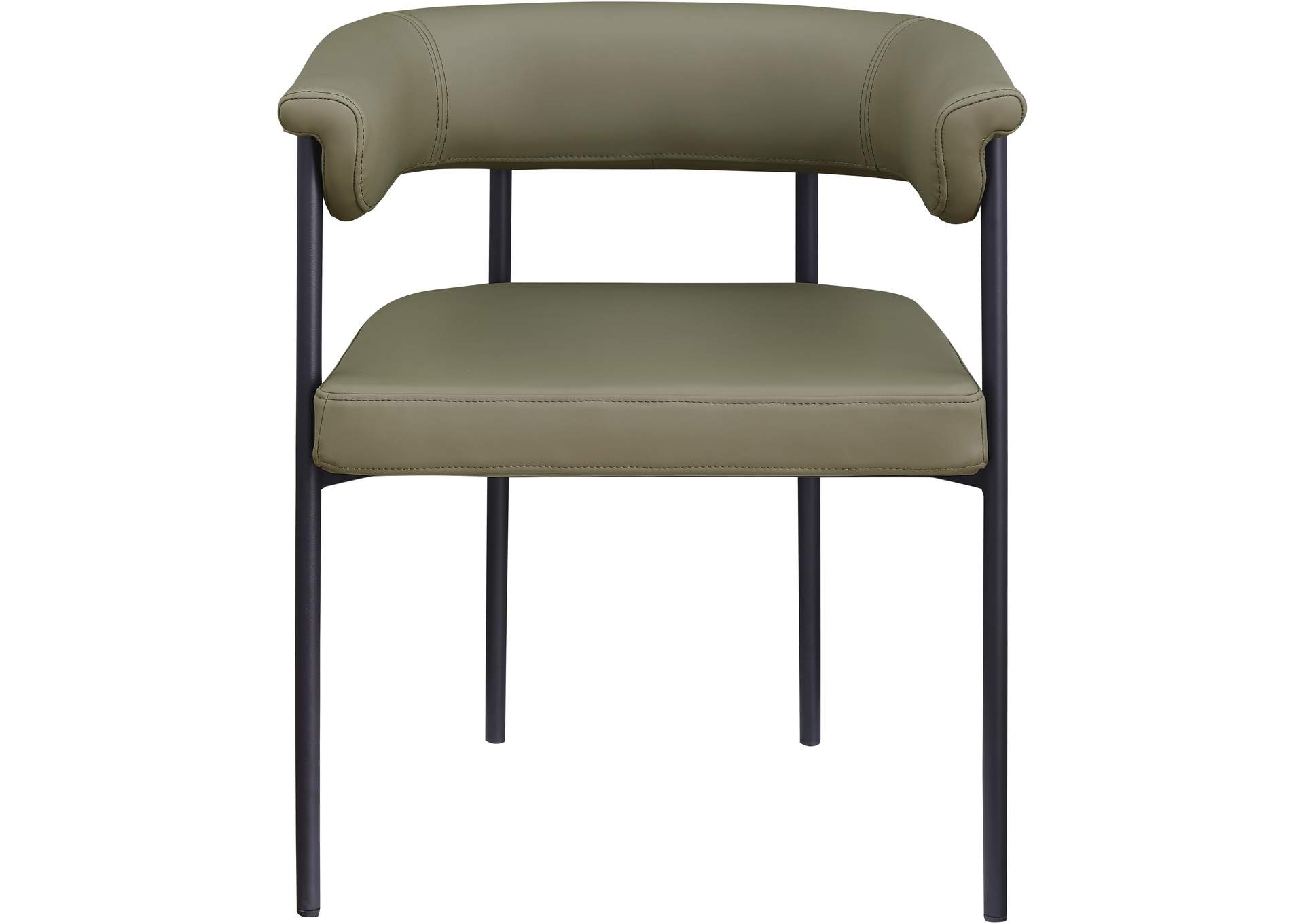 Malin Olive Vegan Leather Dining Chair