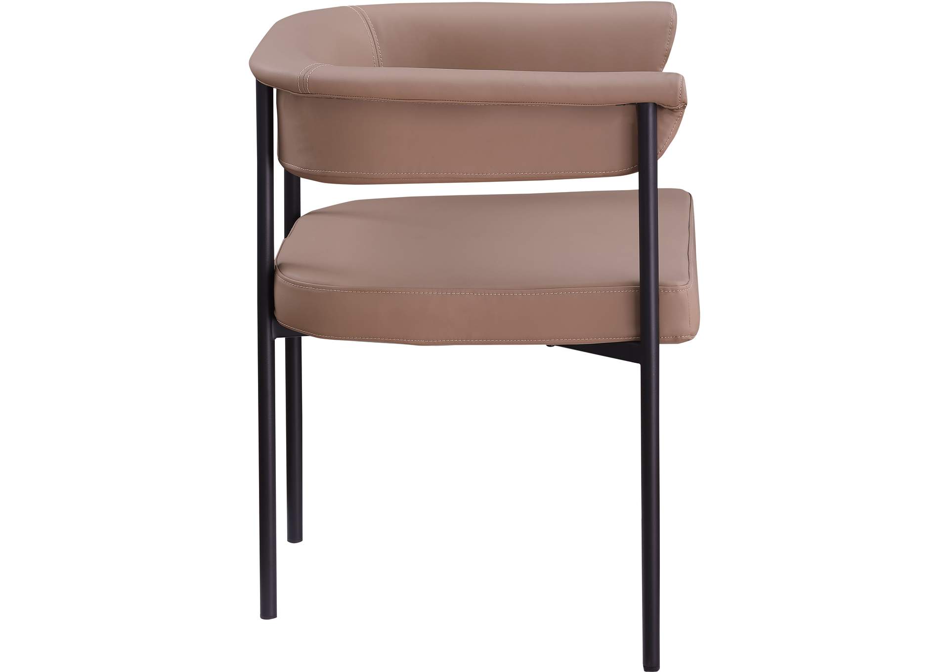 Malin Tan Vegan Leather Dining Chair