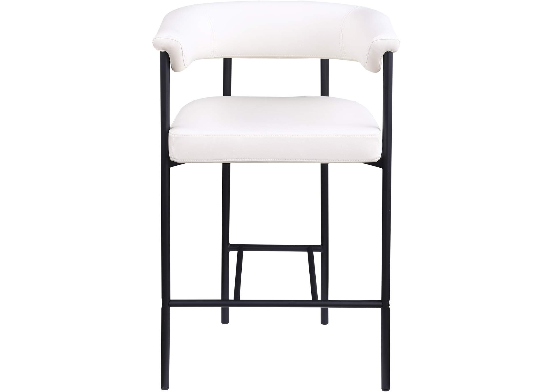Malin Cream Vegan Leather Counter Stool