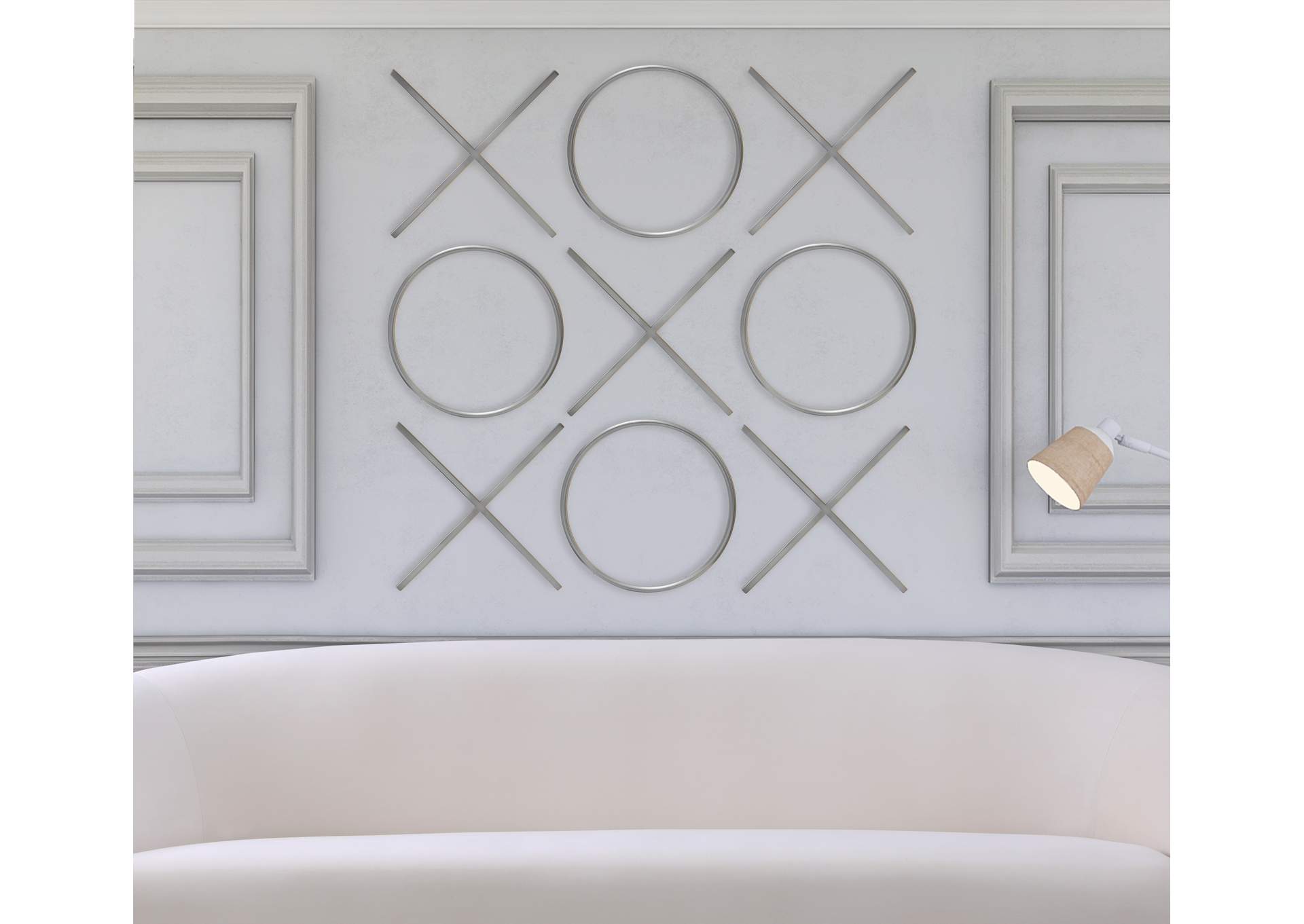 Xoxo Chrome Stainless Steel Wall Decor