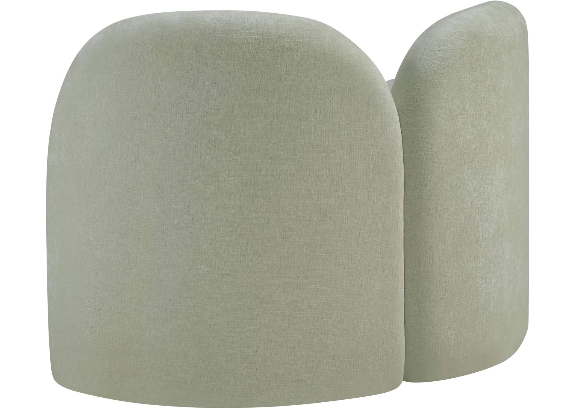 Daphne Mint Chenille Fabric Chair