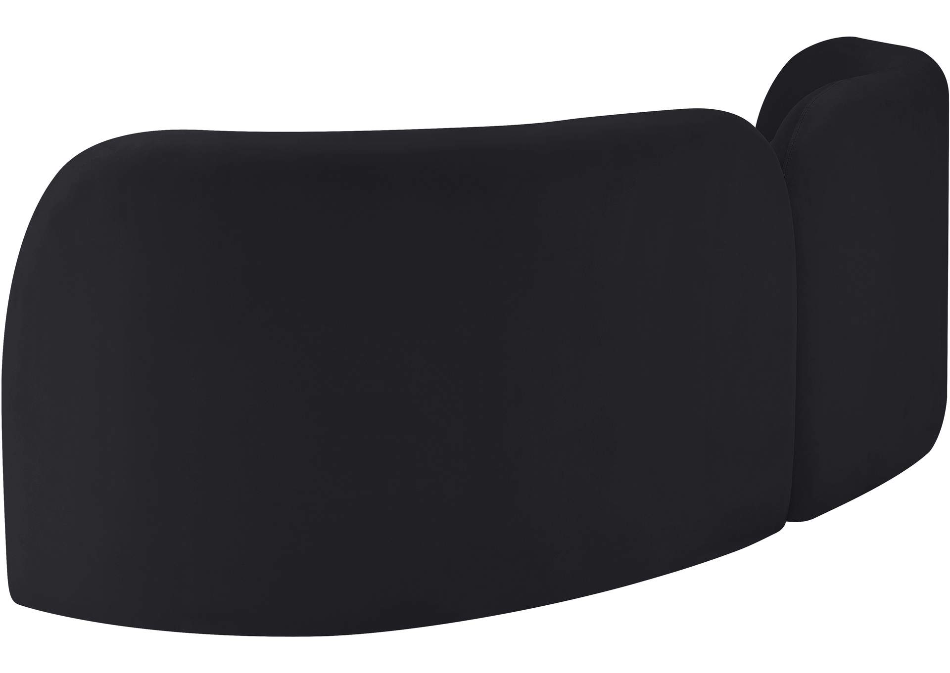 Daphne Black Velvet Sofa