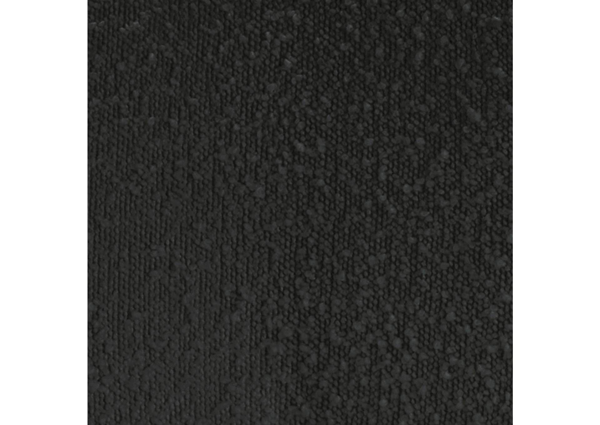 Daphne Black Boucle Fabric Loveseat