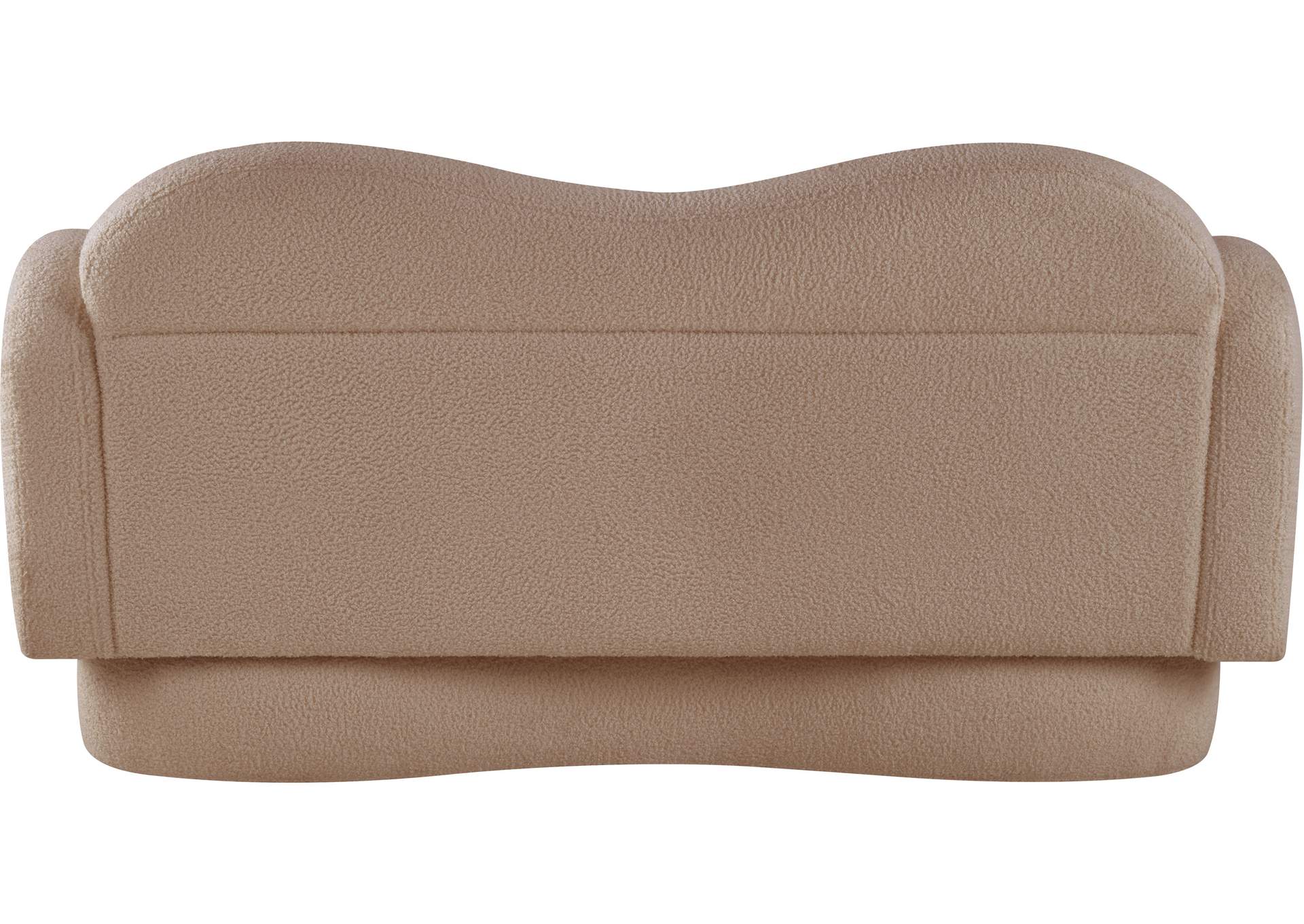 Bloom Beige Teddy Fabric Loveseat image 6