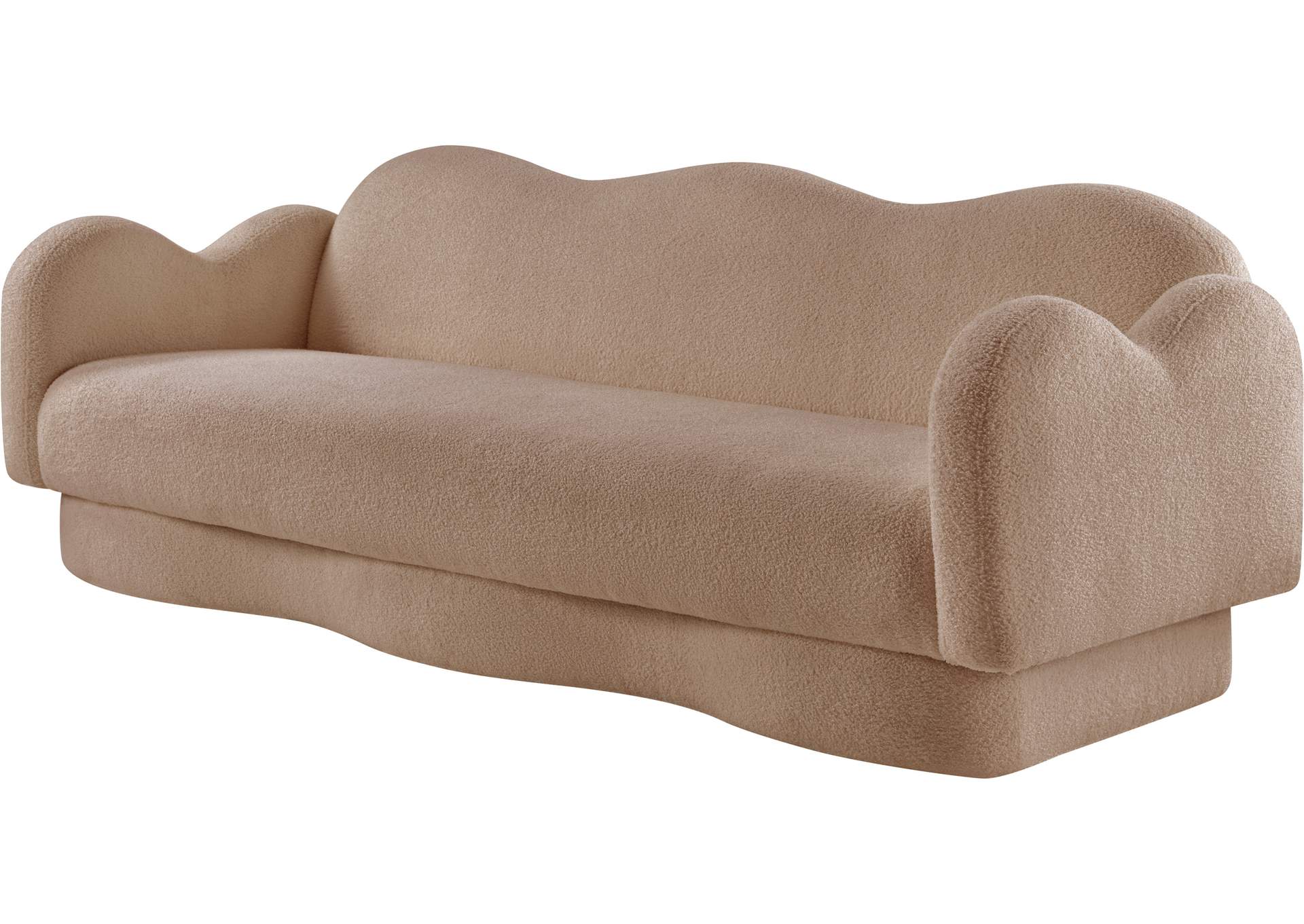 Bloom Beige Teddy Fabric Sofa