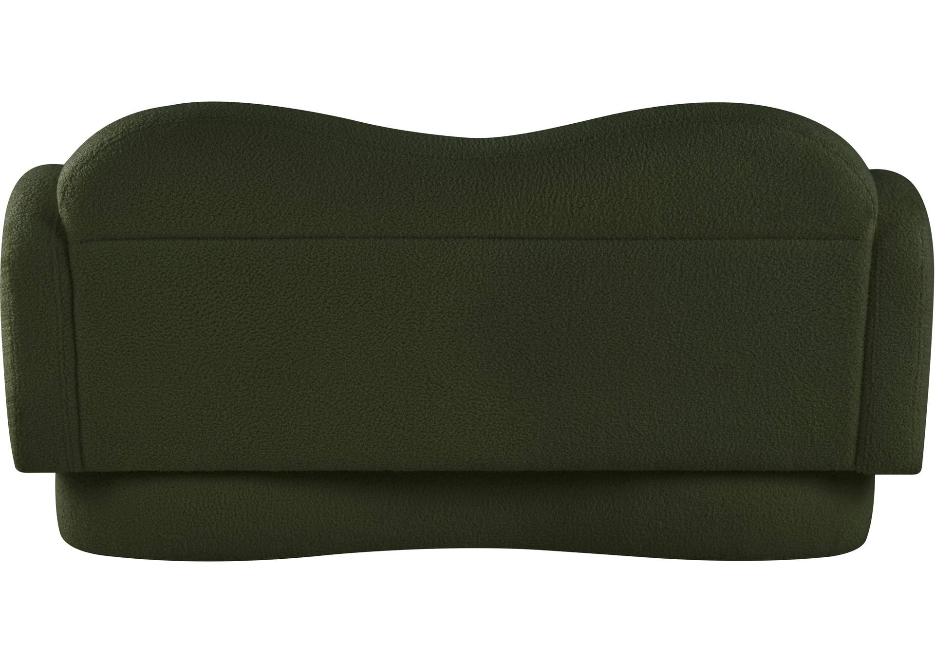 Bloom Green Teddy Fabric Loveseat image 6