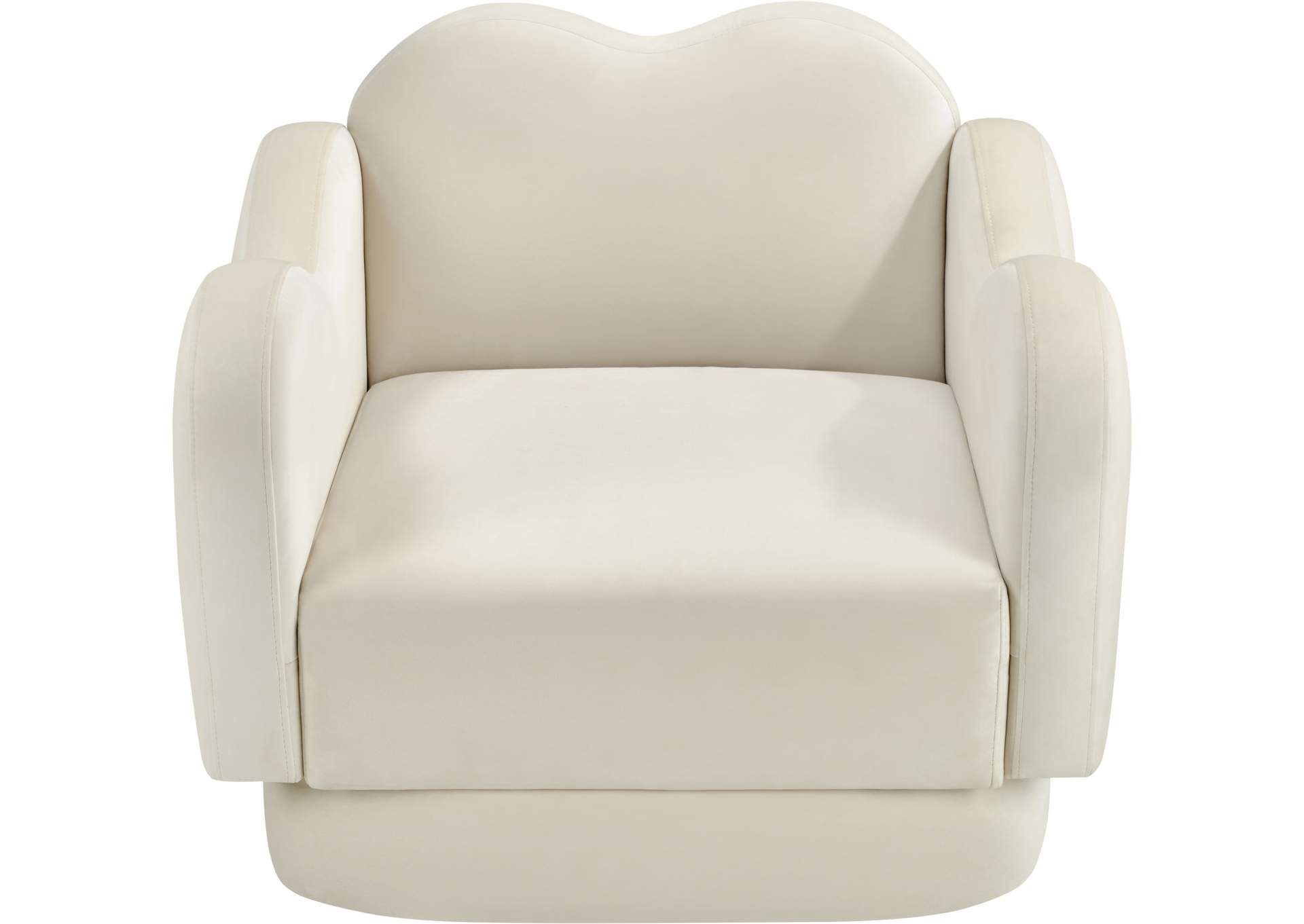 Bloom Cream Velvet Chair image 7