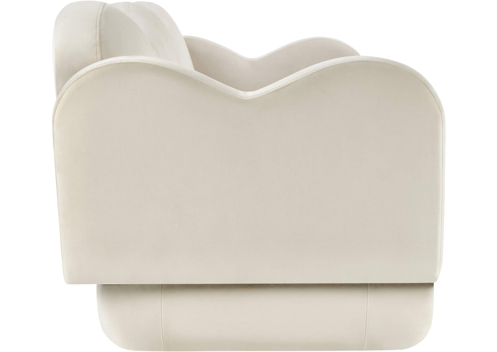 Bloom Cream Velvet Sofa
