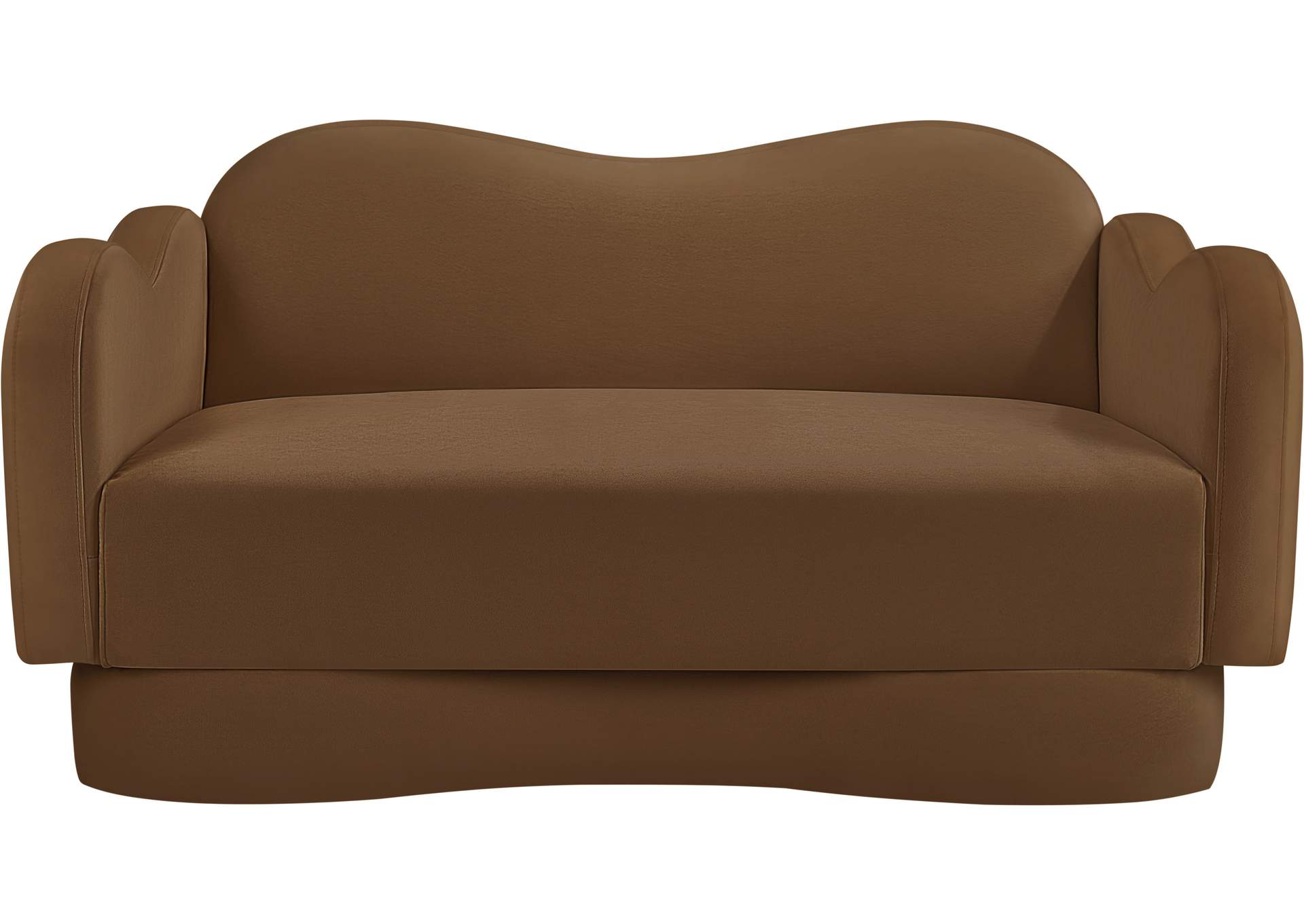 Bloom Saddle Velvet Loveseat image 4