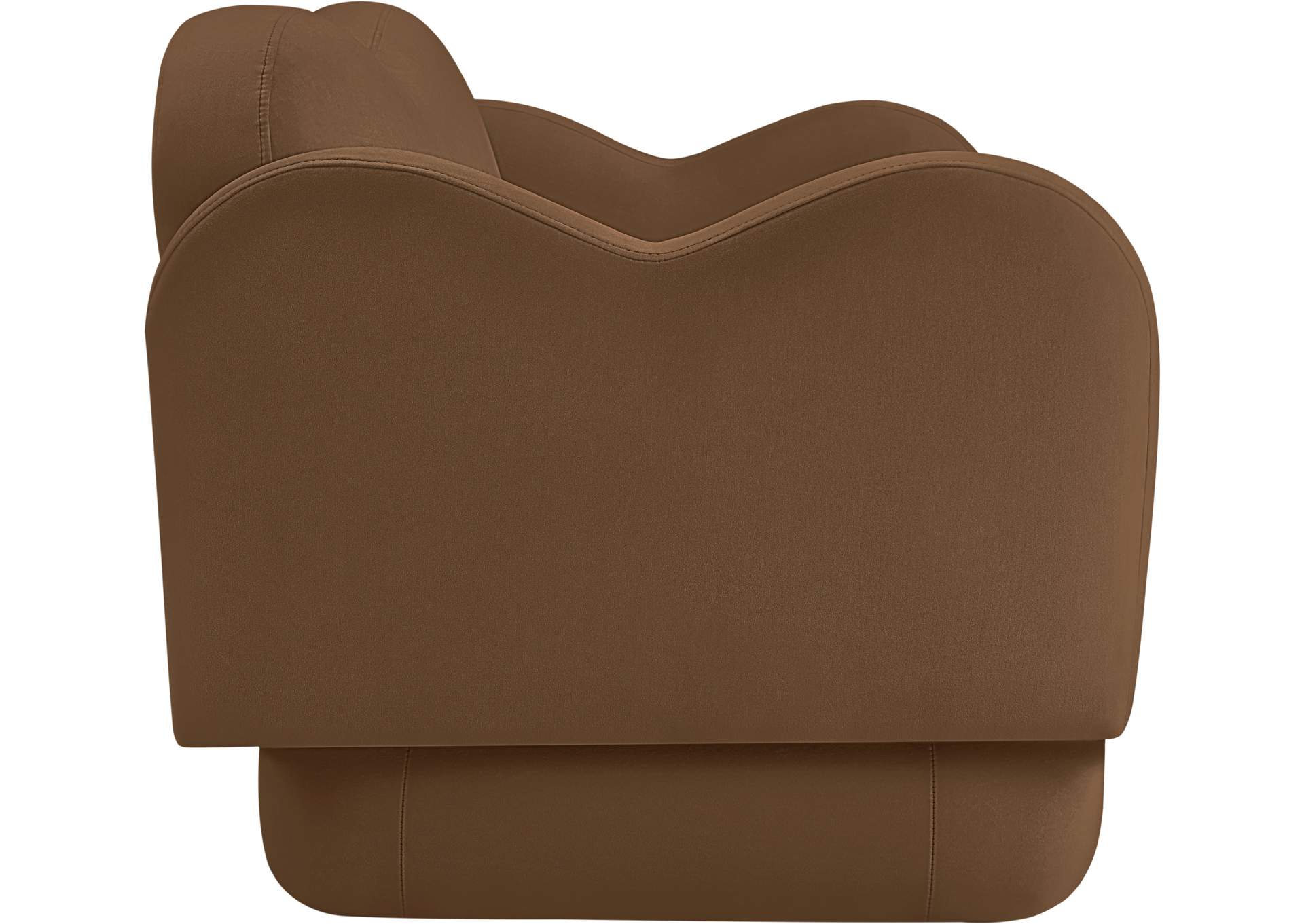 Bloom Saddle Velvet Loveseat image 5