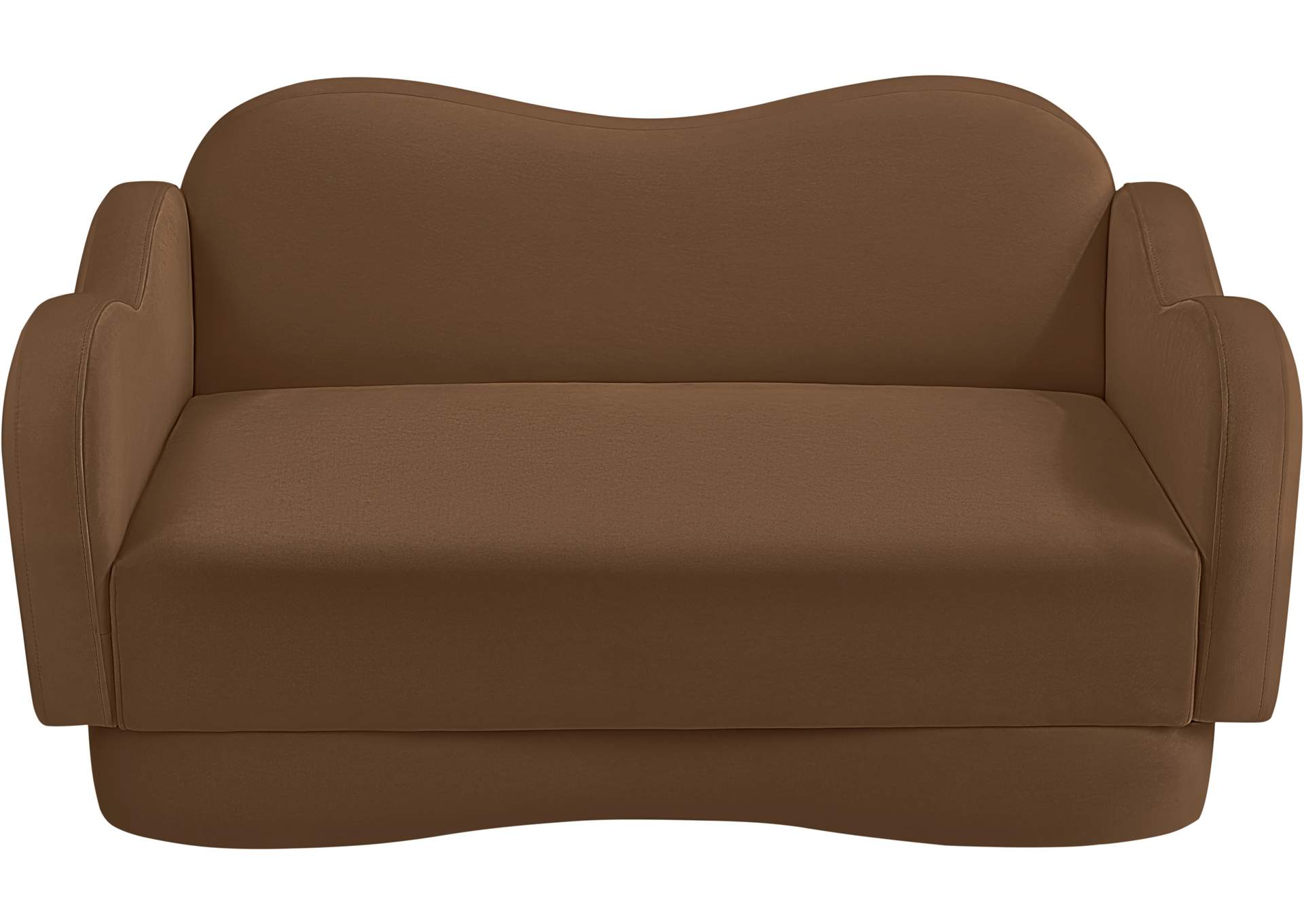 Bloom Saddle Velvet Loveseat image 7