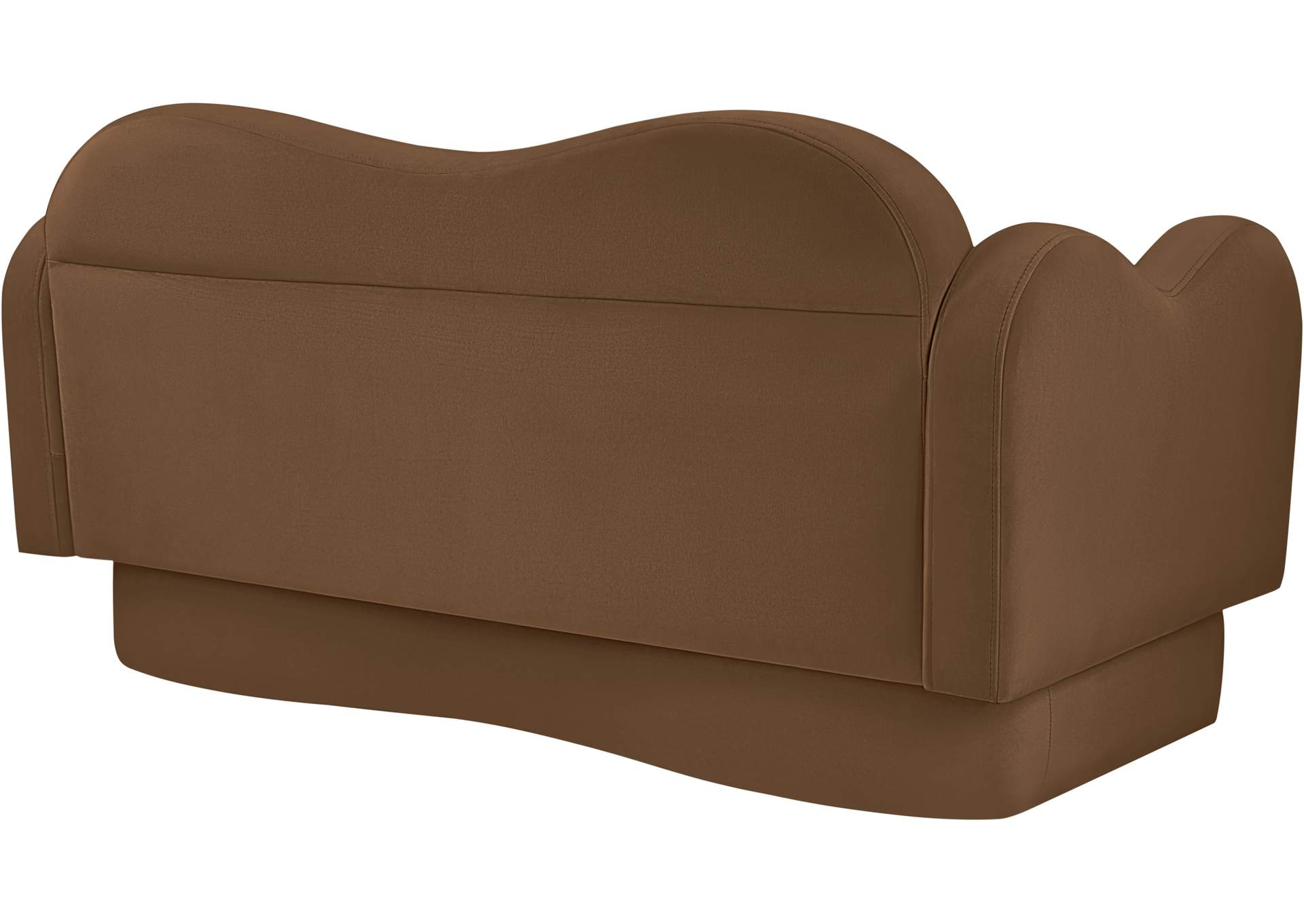Bloom Saddle Velvet Loveseat image 8