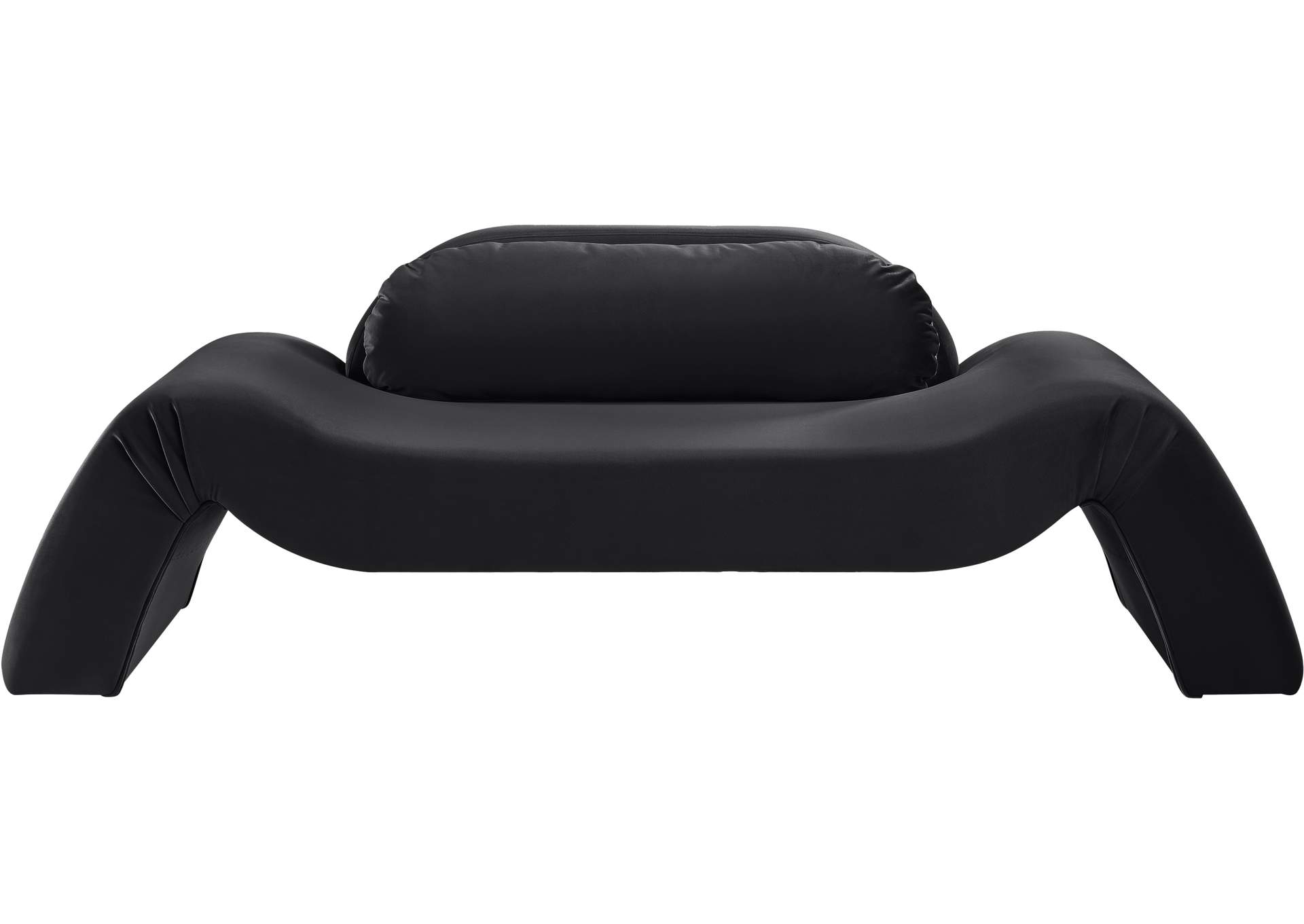 Austin Black Velvet Loveseat