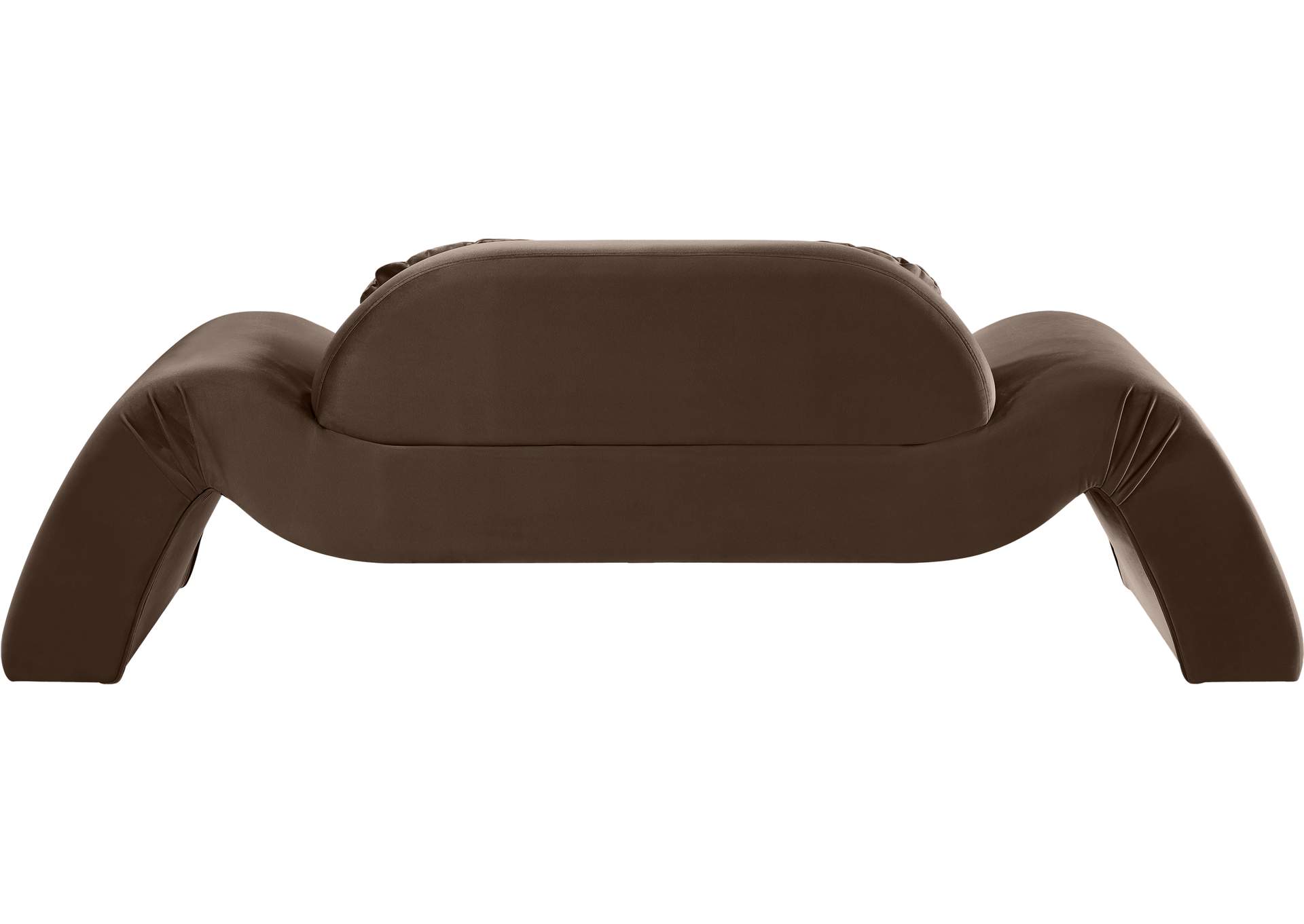Austin Brown Velvet Loveseat