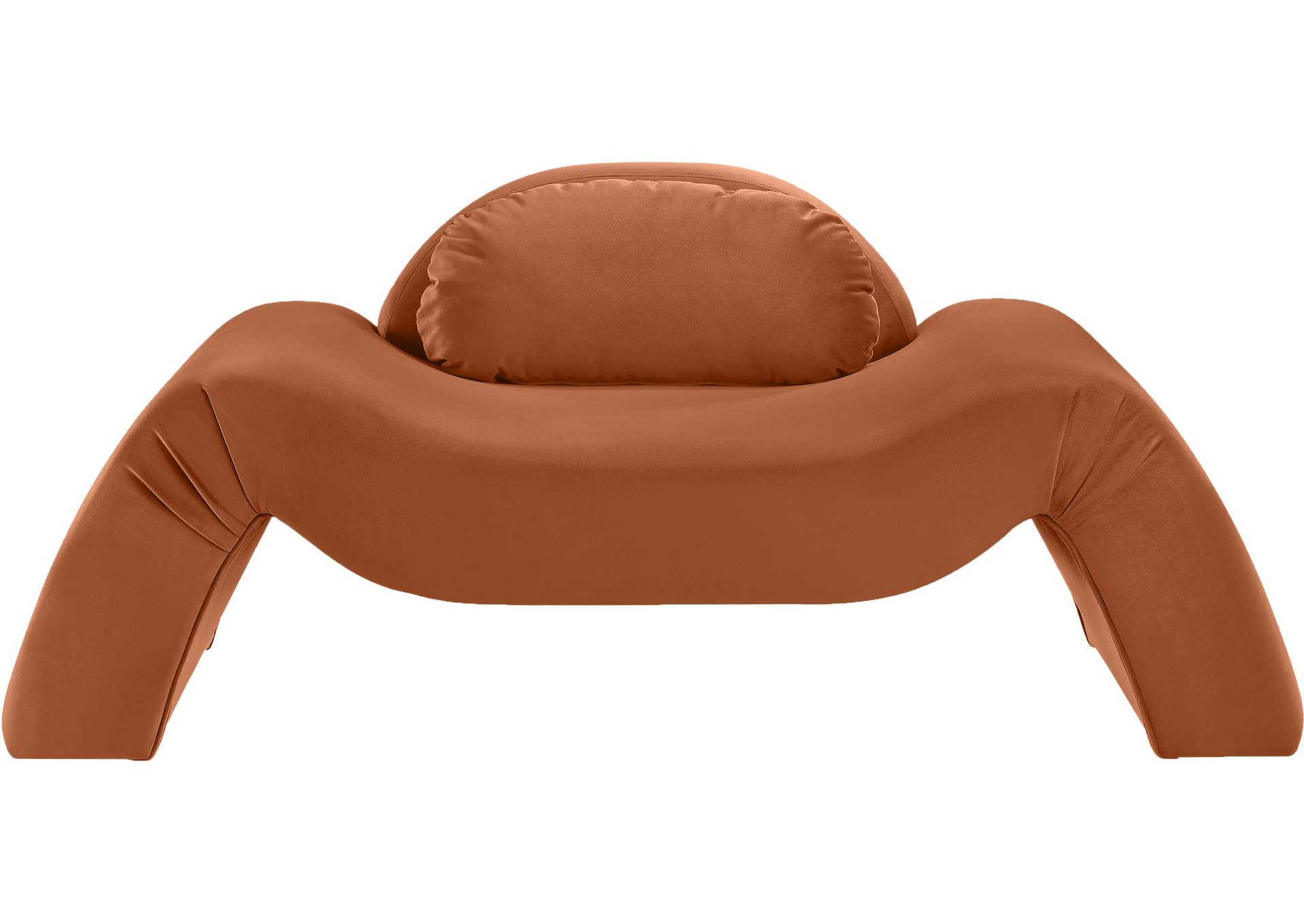 Austin Cognac Velvet Chair
