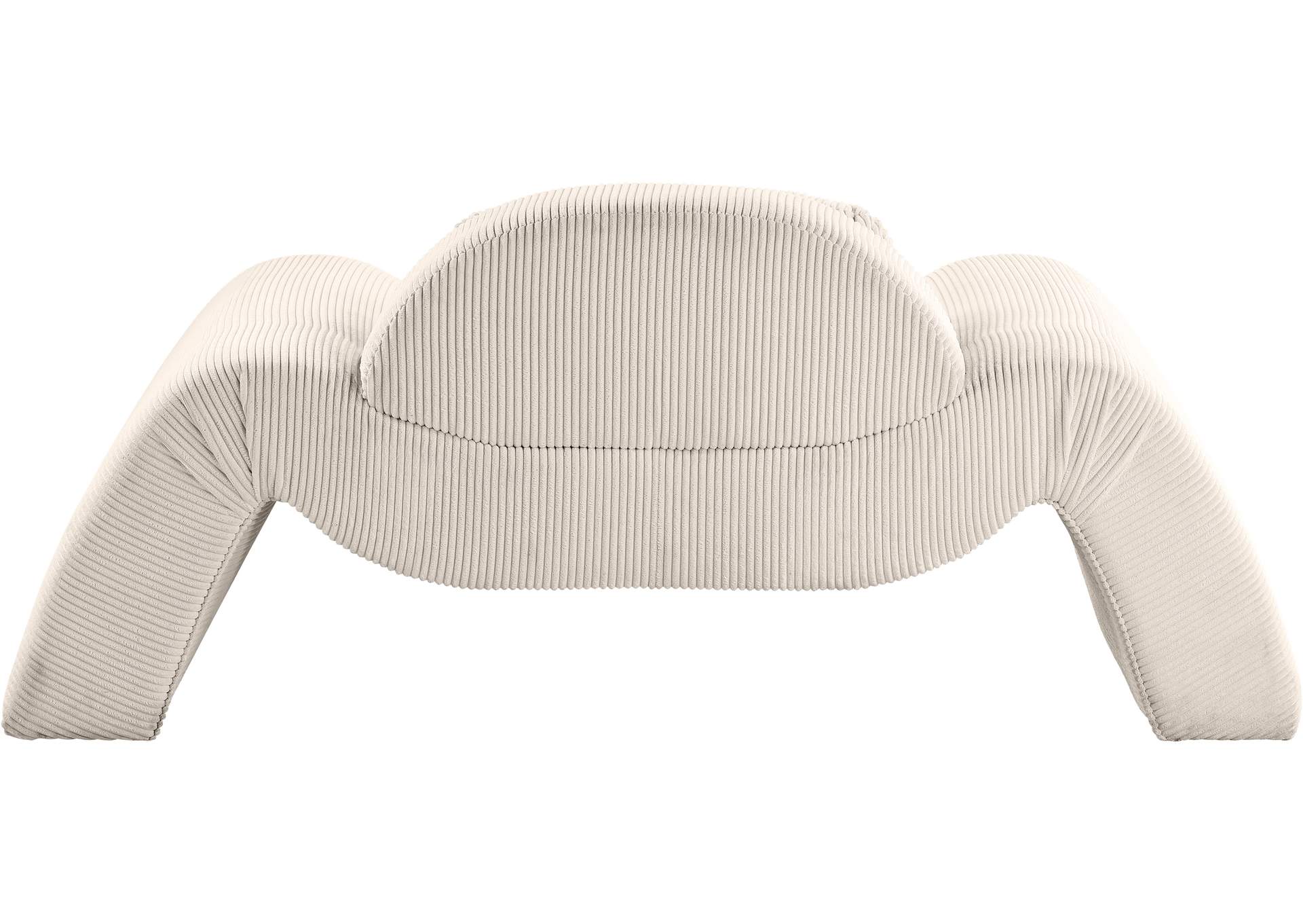 Austin Beige Corduroy Fabric Chair
