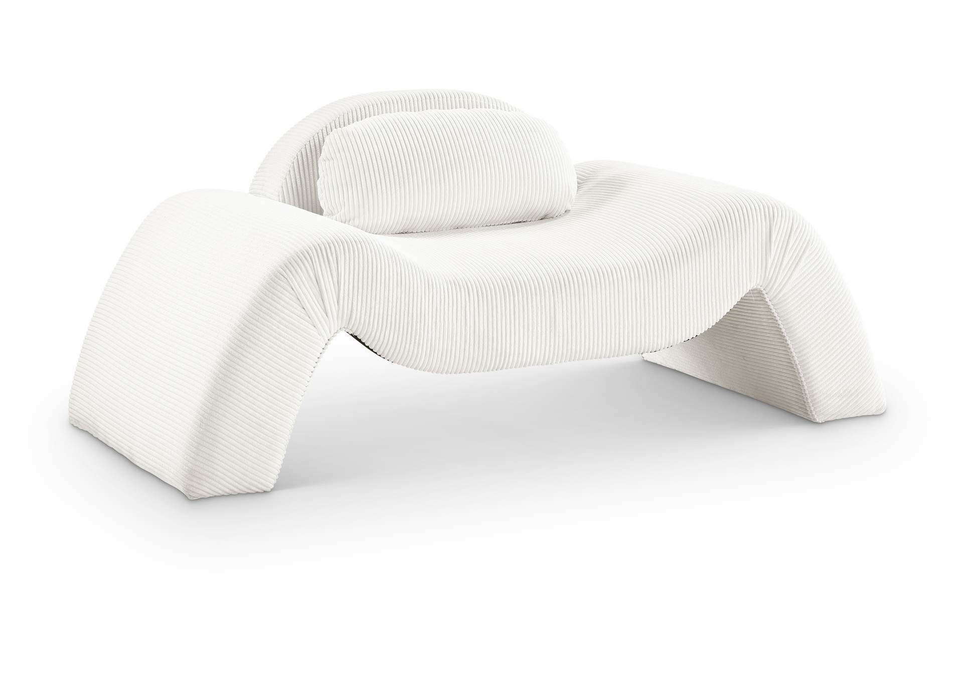 Austin Cream Corduroy Fabric Chair
