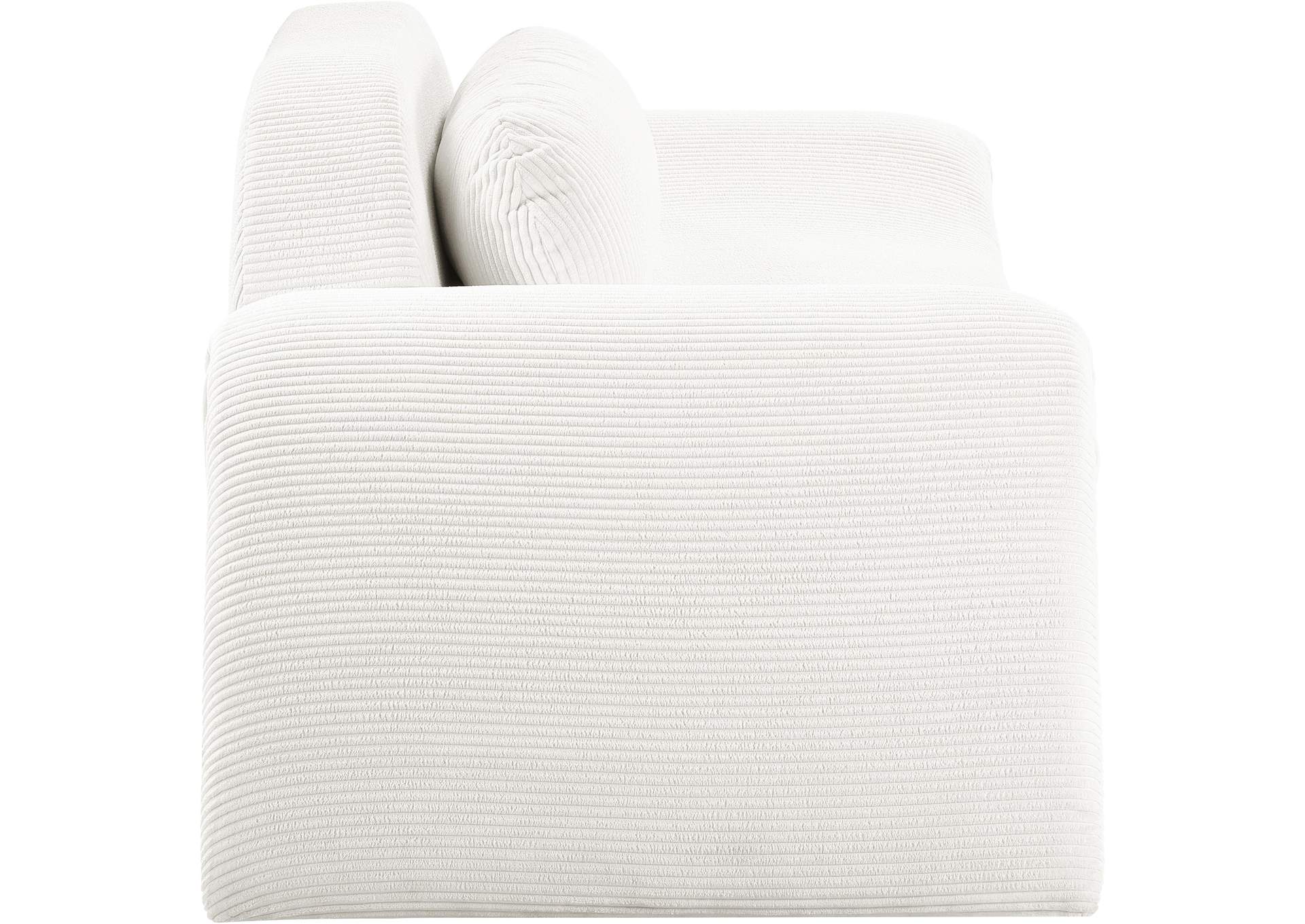 Austin Cream Corduroy Fabric Loveseat image 5
