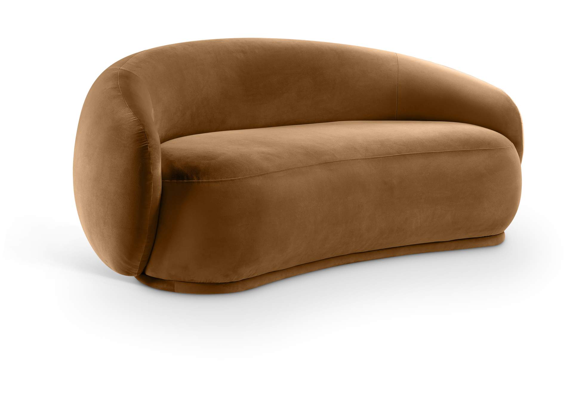 Emery Saddle Velvet Loveseat