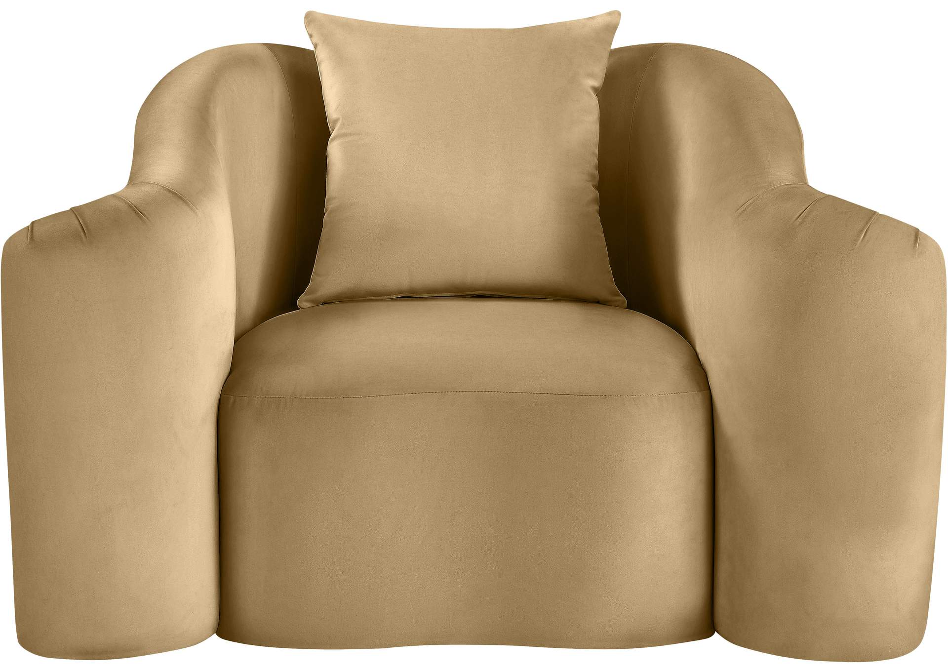 Destin Camel Velvet Chair