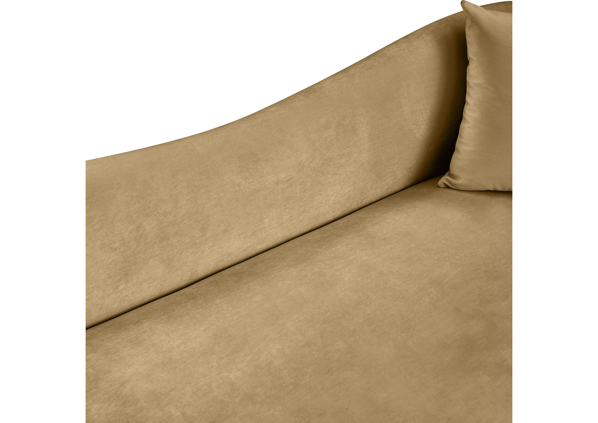 Destin Camel Velvet Loveseat image 13