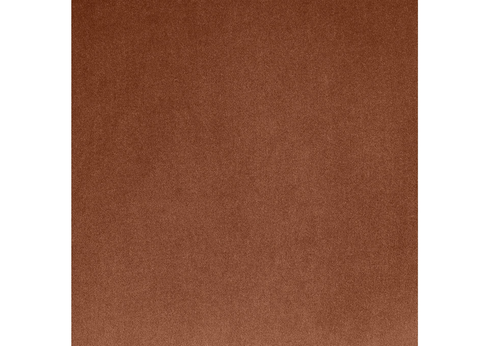 Destin Cognac Velvet Sofa