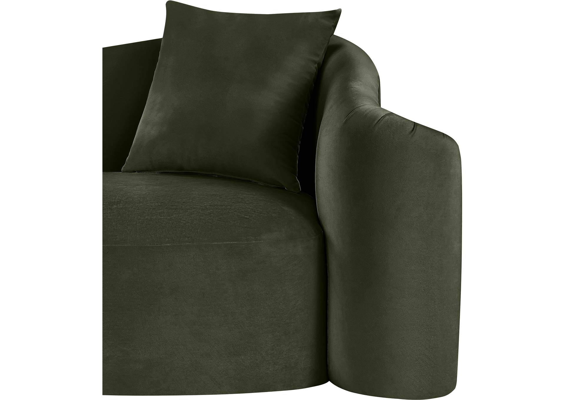Destin Green Velvet Sofa