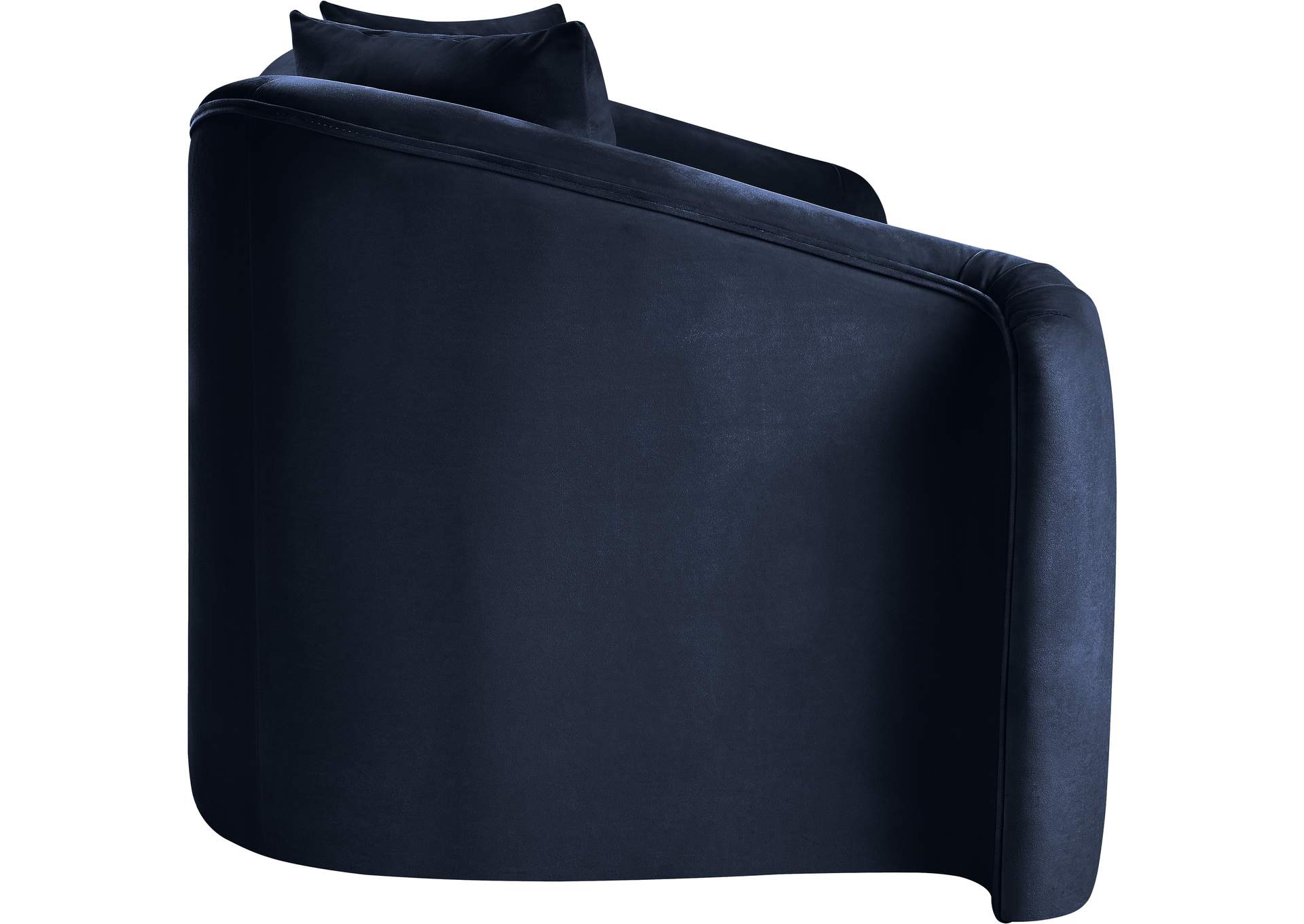 Destin Navy Velvet Loveseat
