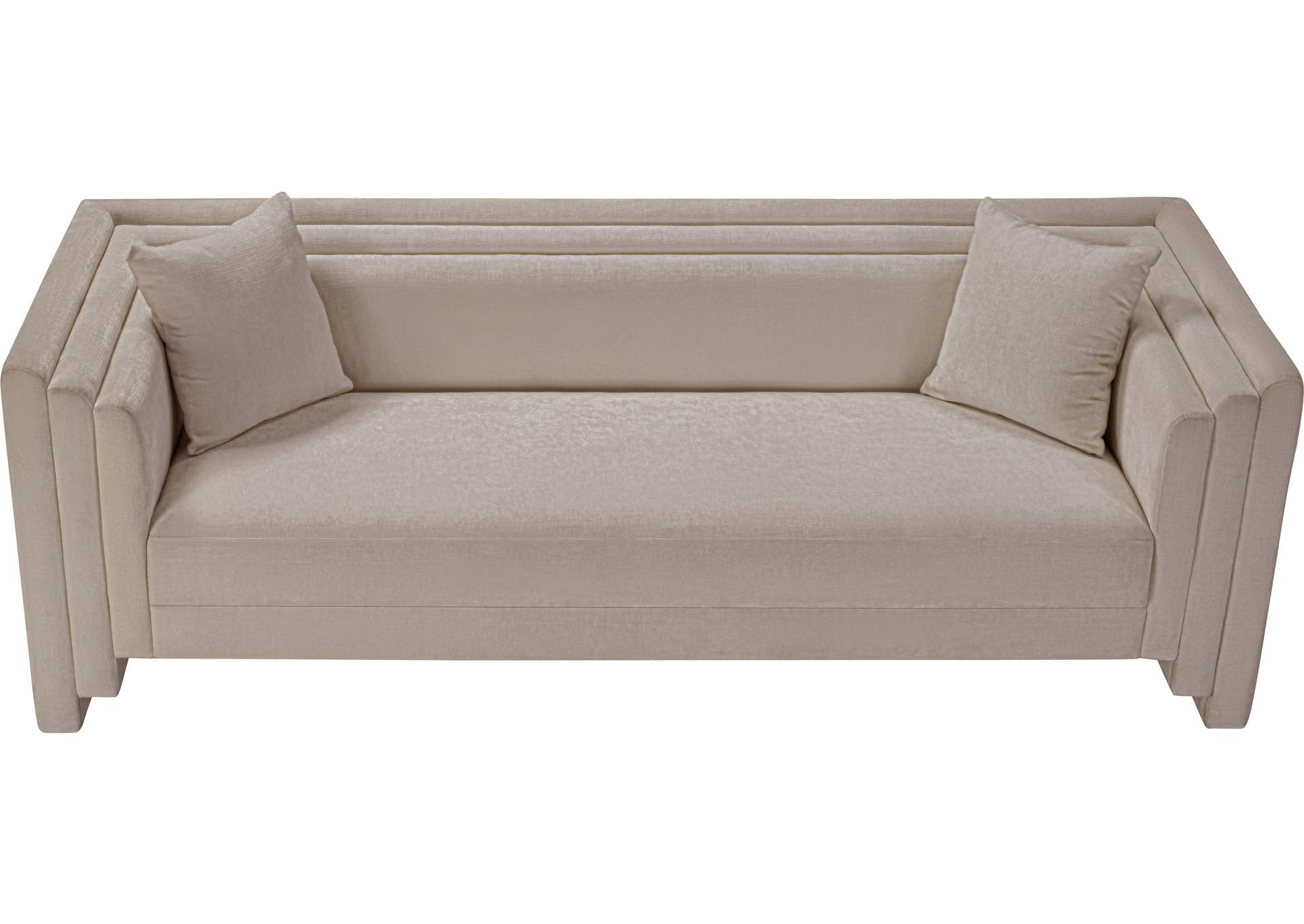 Everett Beige Chenille Fabric Sofa